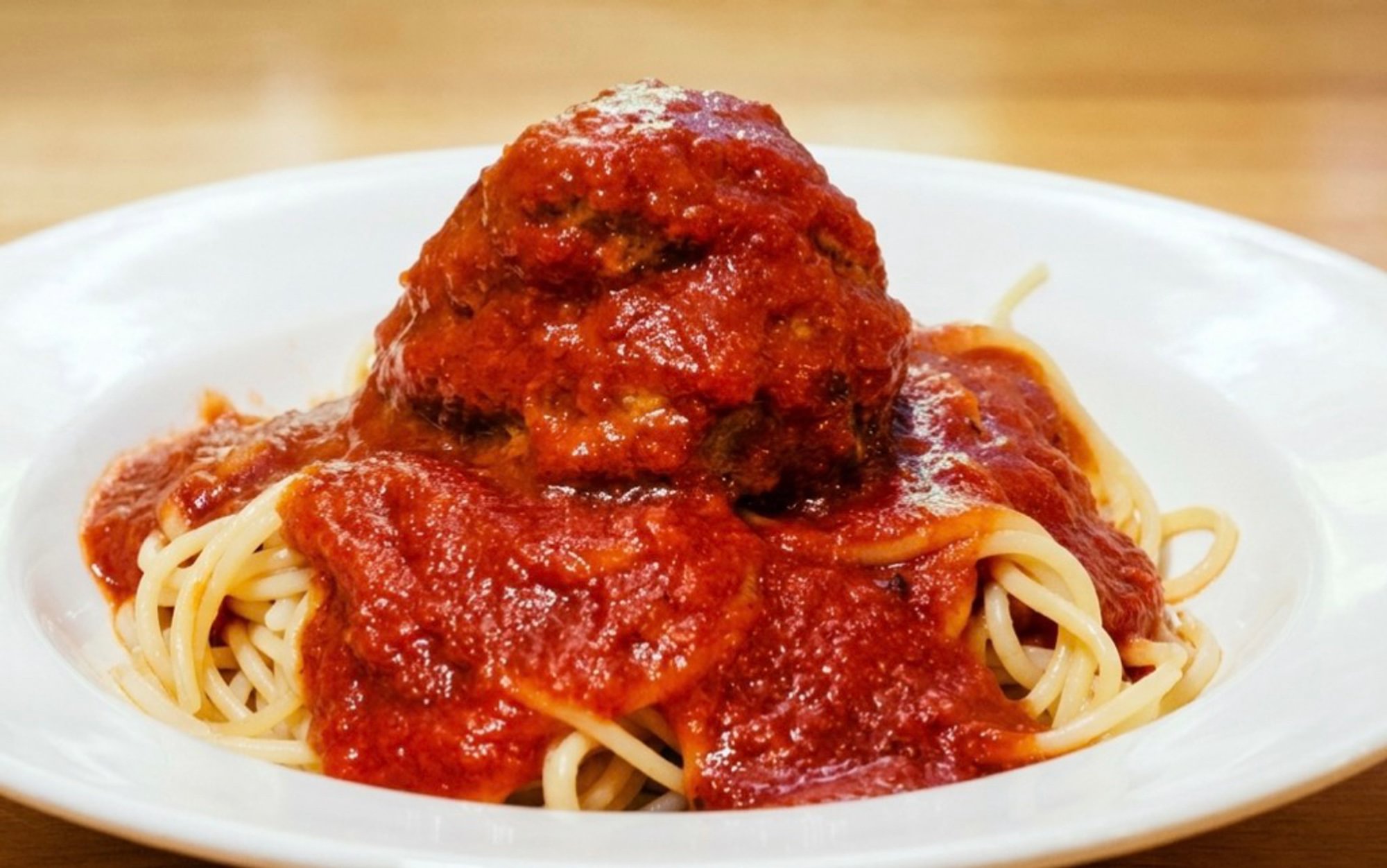 Kid's Tomato Sauce Pasta with Meatball