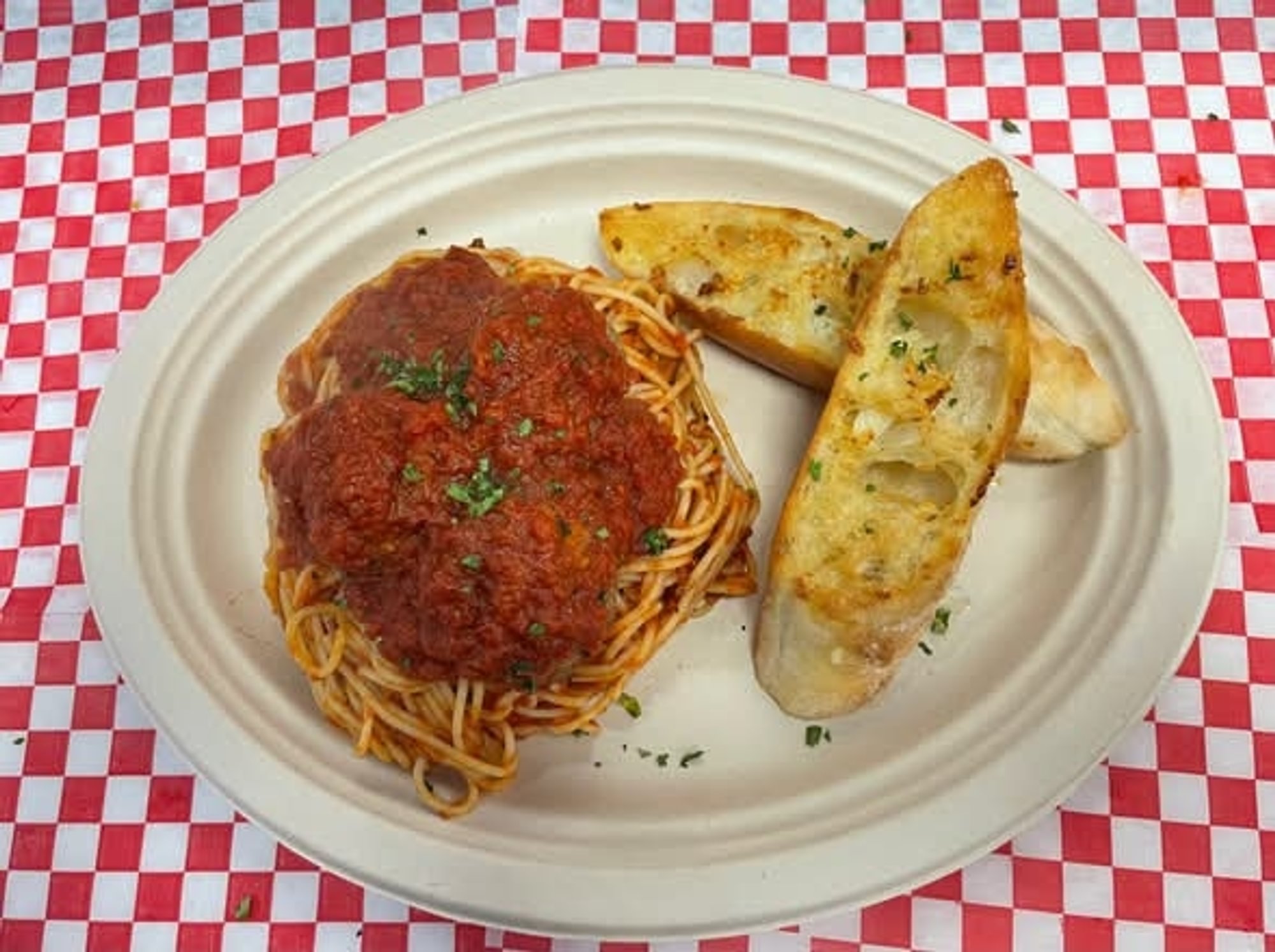 Spaghetti in Greek Meat Sauce