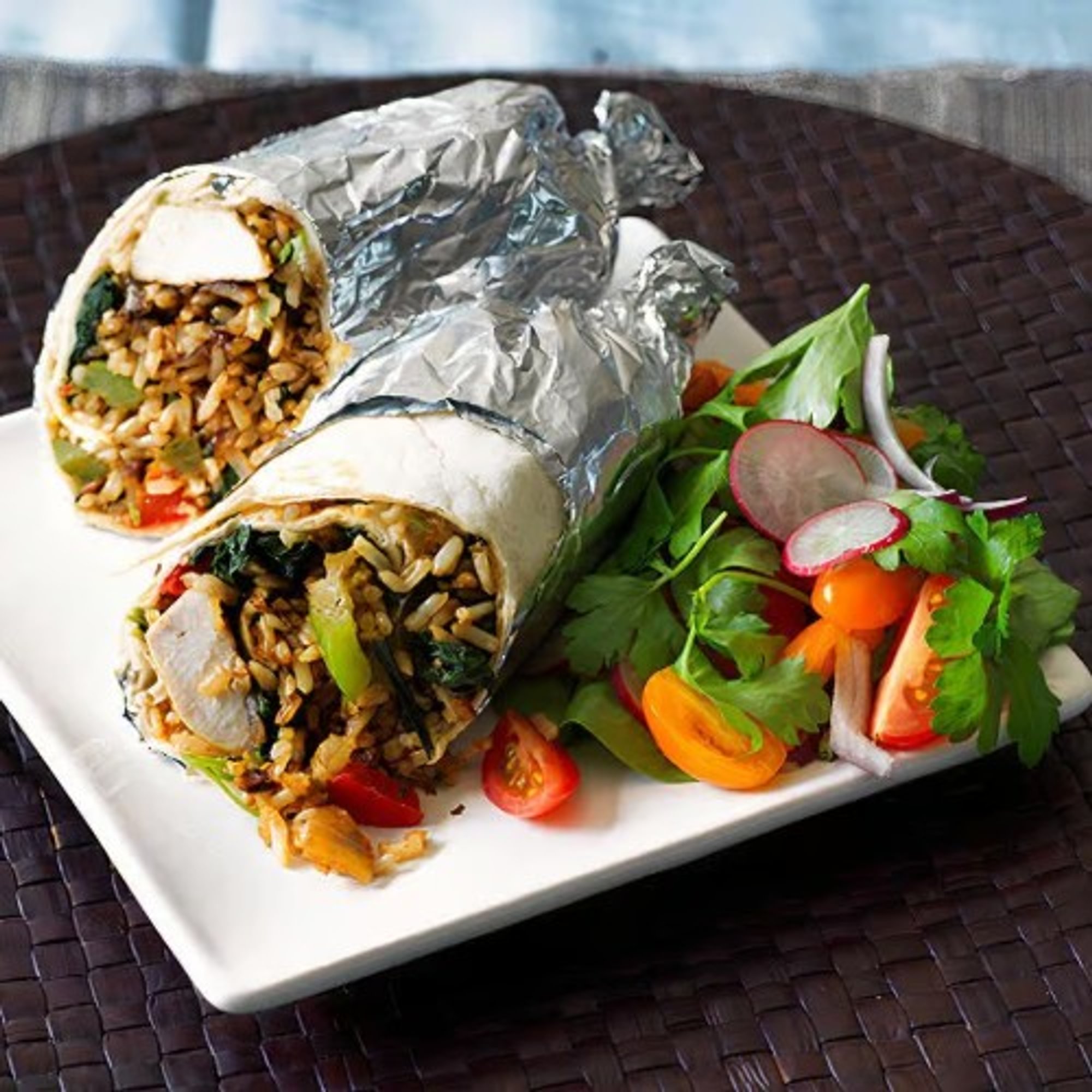 Chicken & Spinach Burrito