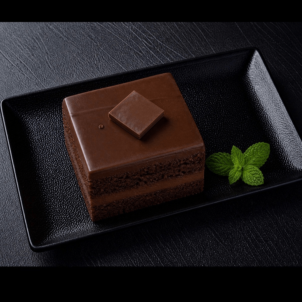 Square Double Chocolate Cake