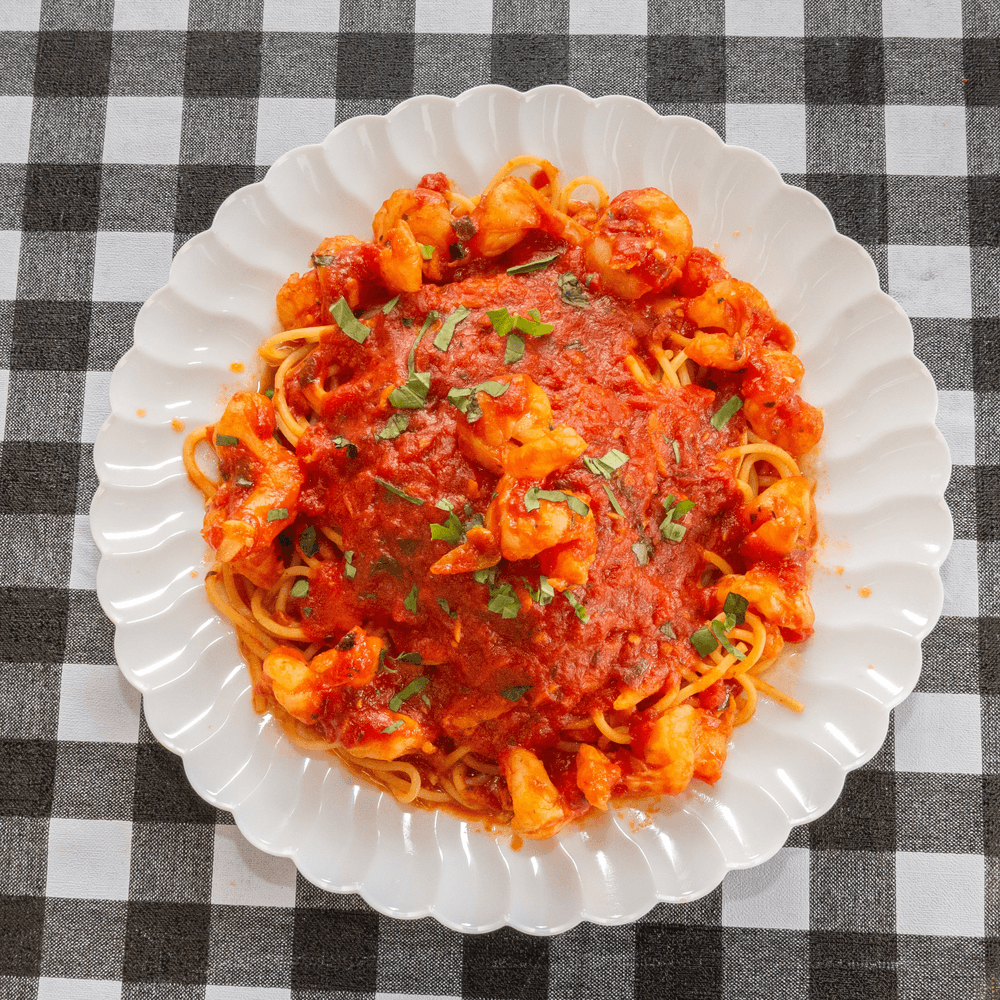 Pasta with Shrimp Marinara