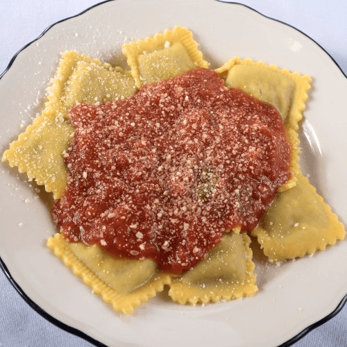 Cheese and Spinach Ravioli
