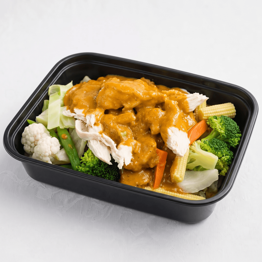 Chicken Peanut Stir-Fry-Rice