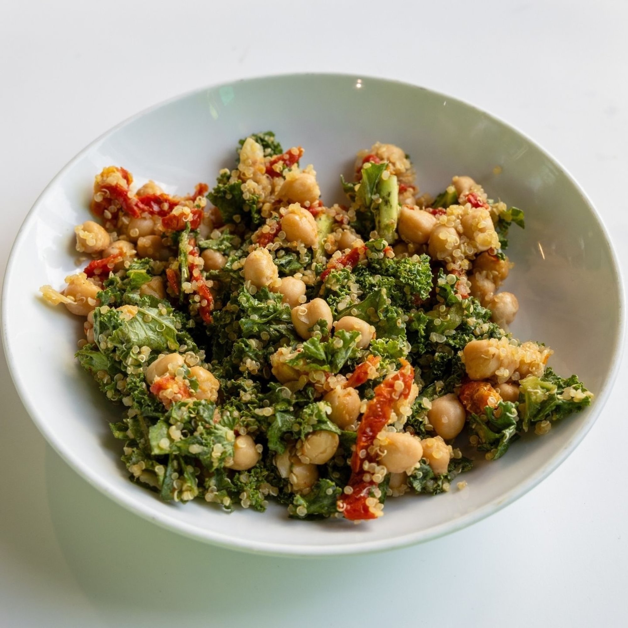 Quinoa Chickpea Kale Salad