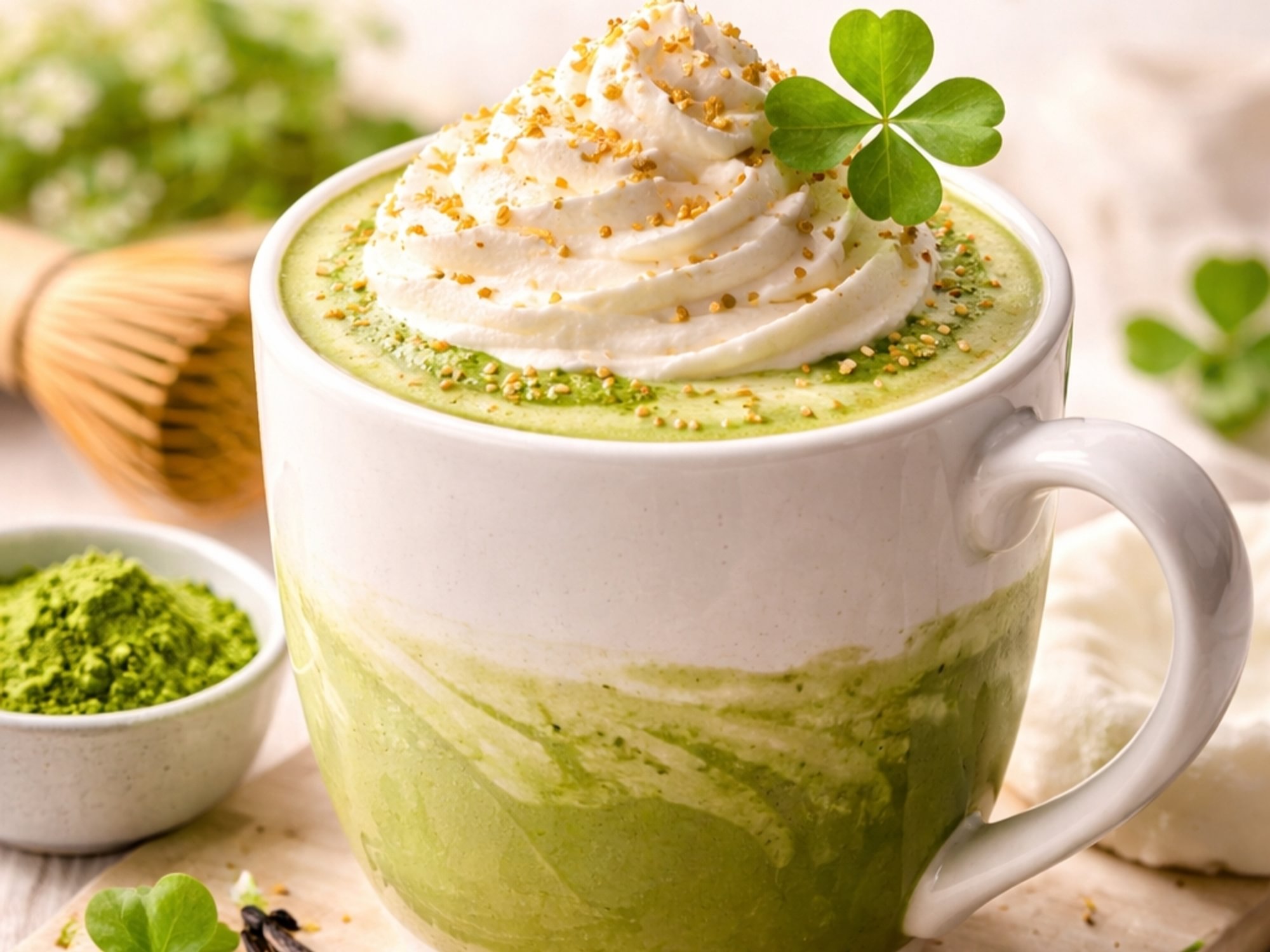 Lucky Matcha Latte .