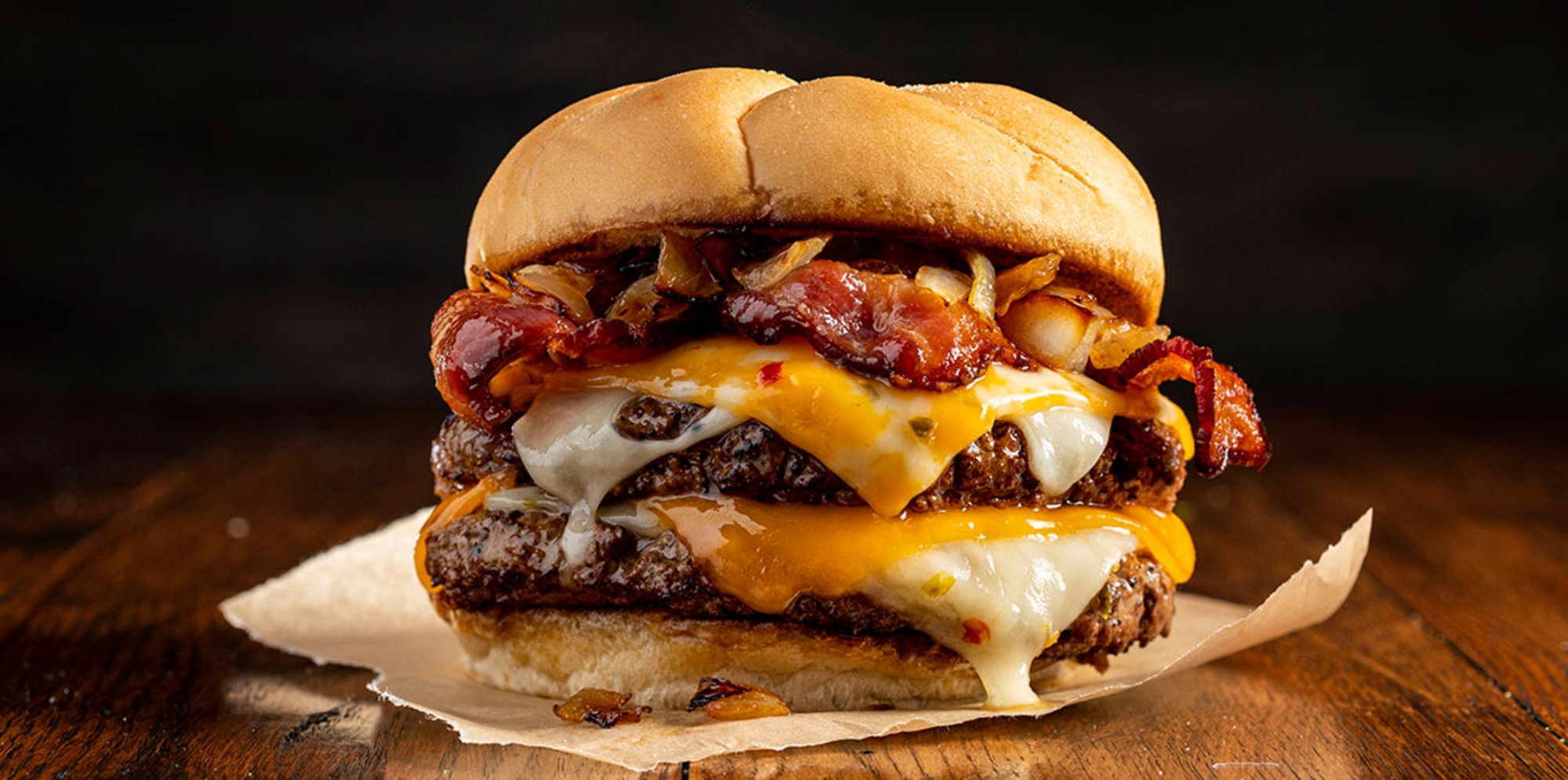 Bacon & Cheese Lover's Bagel Burger