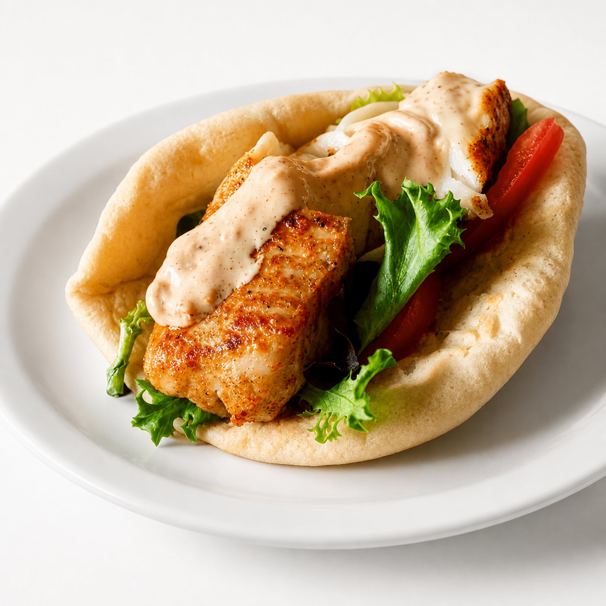 Tilapia Fish on Pita