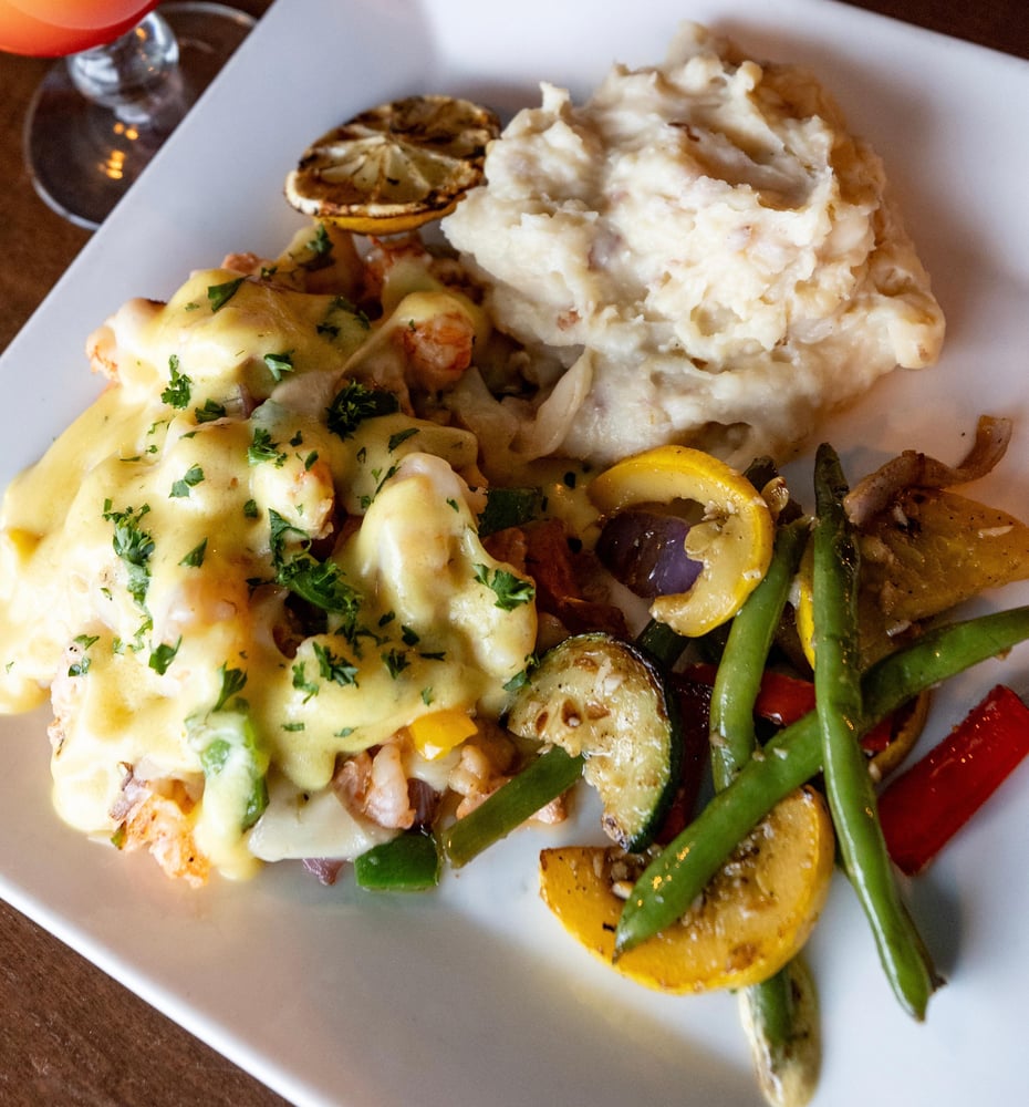 Seafood Stuffed Salmon