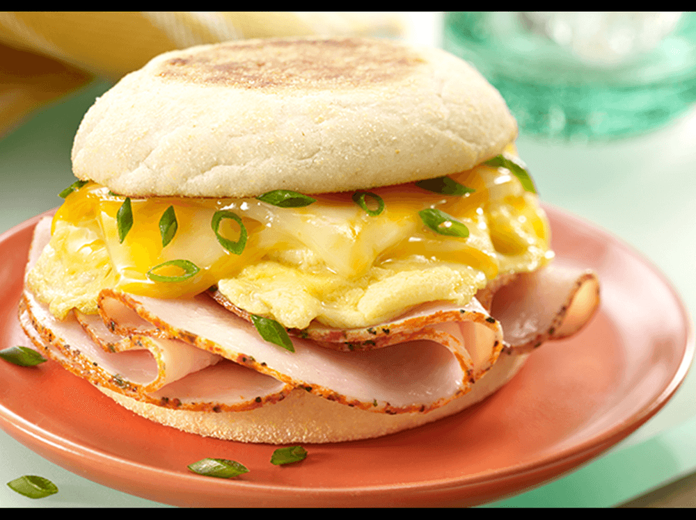 3 Egg Whites with Low Fat Cheese and Turkey