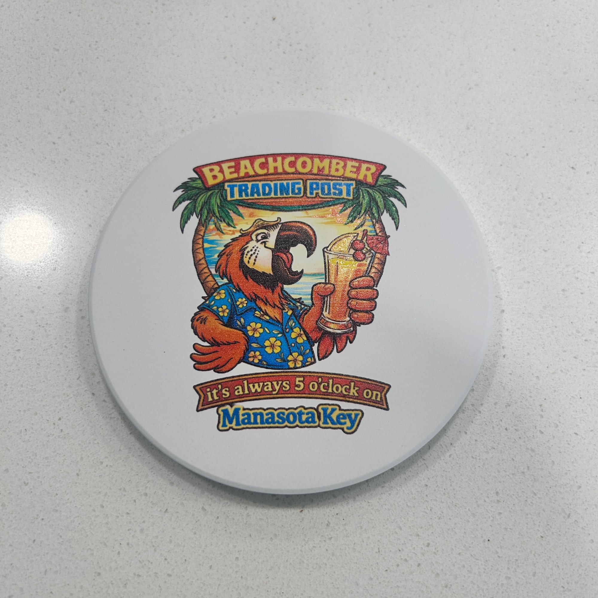 Parrot Ceramic 4 inch Coaster