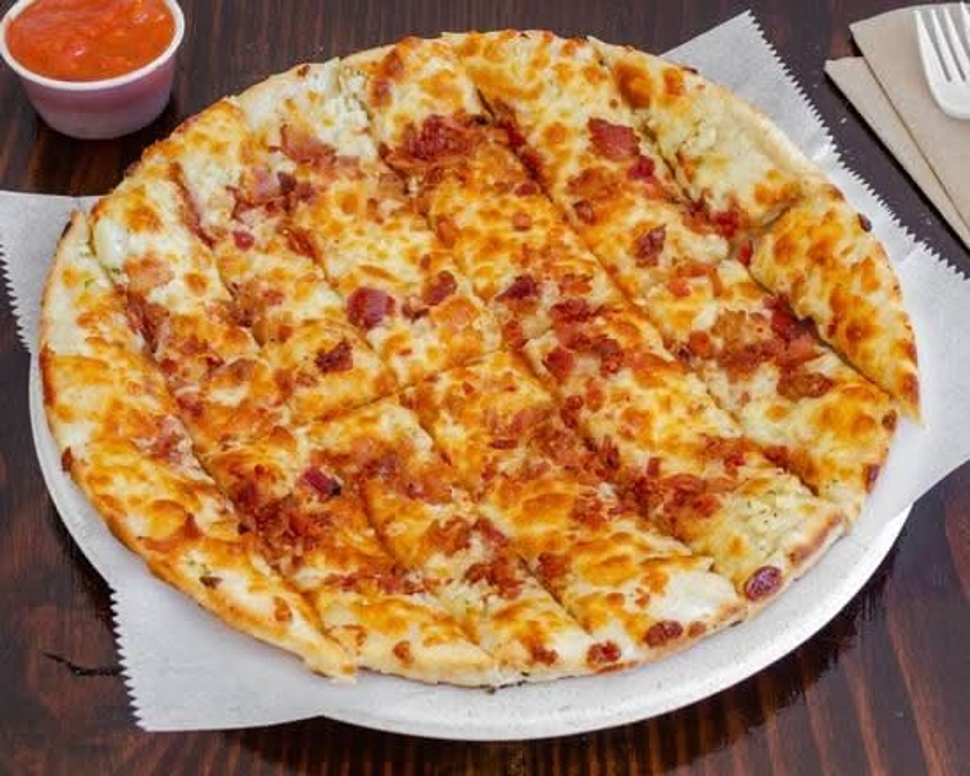 Cheesy Bacon Garlic Bread