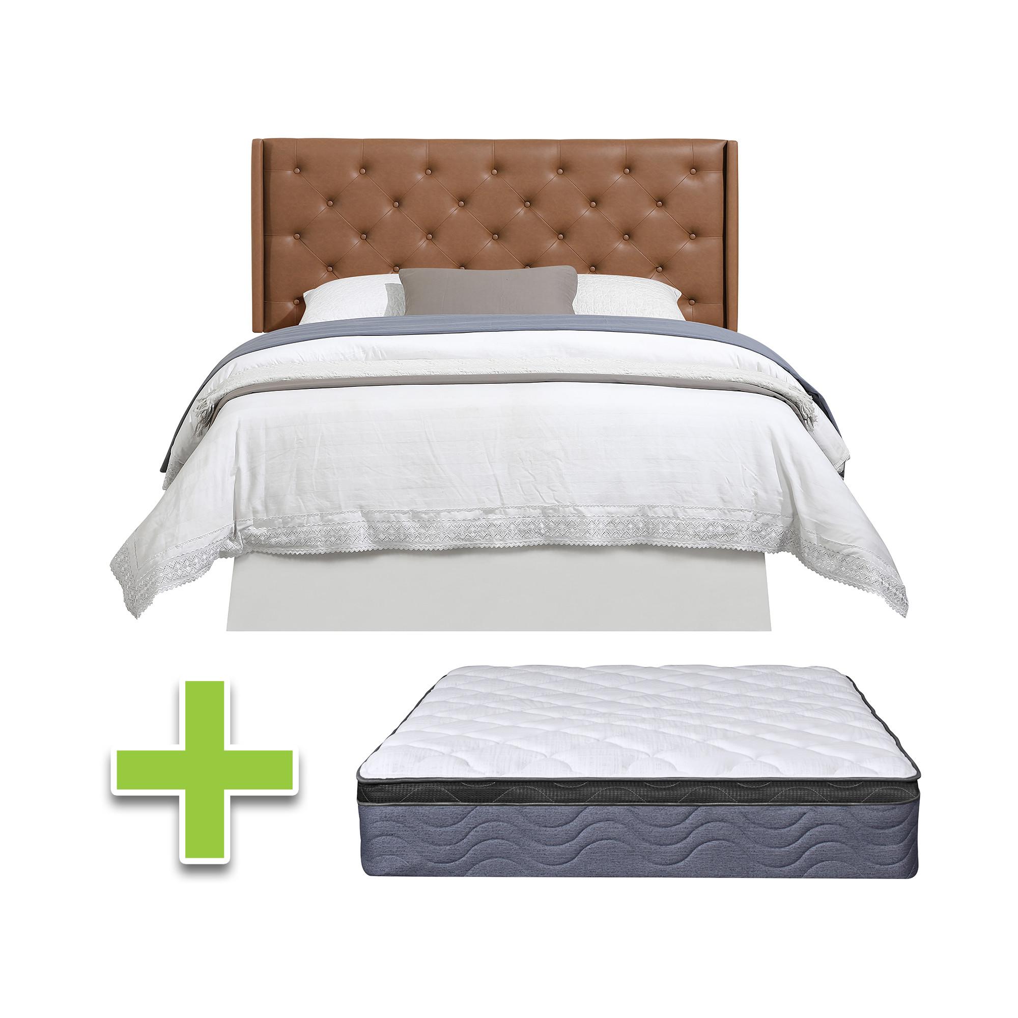 Full Maria Bed w/12" Medium Mattress & 9" Foundation