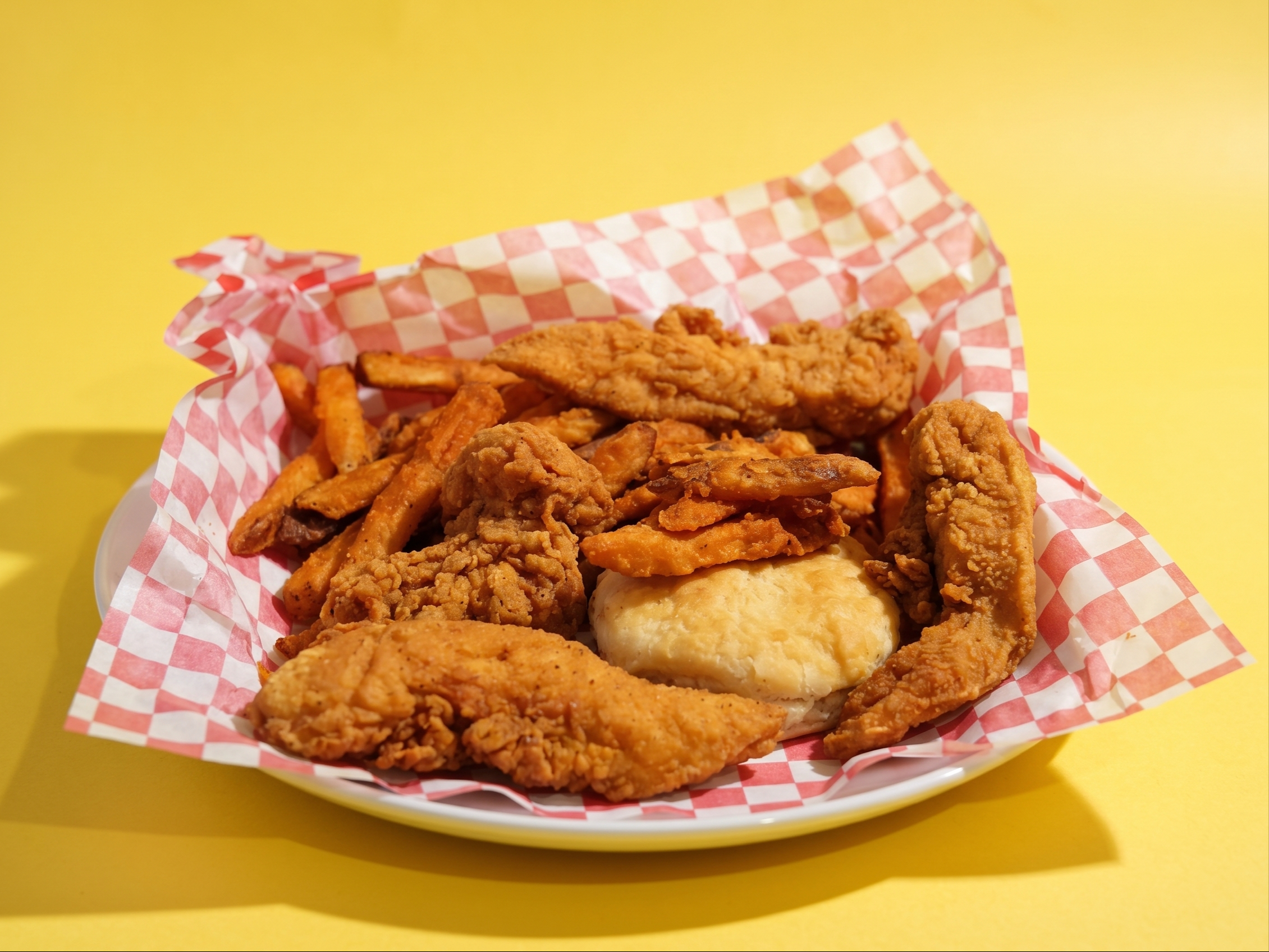 22. 4 Pc Tender with Side/Drink/Biscuit