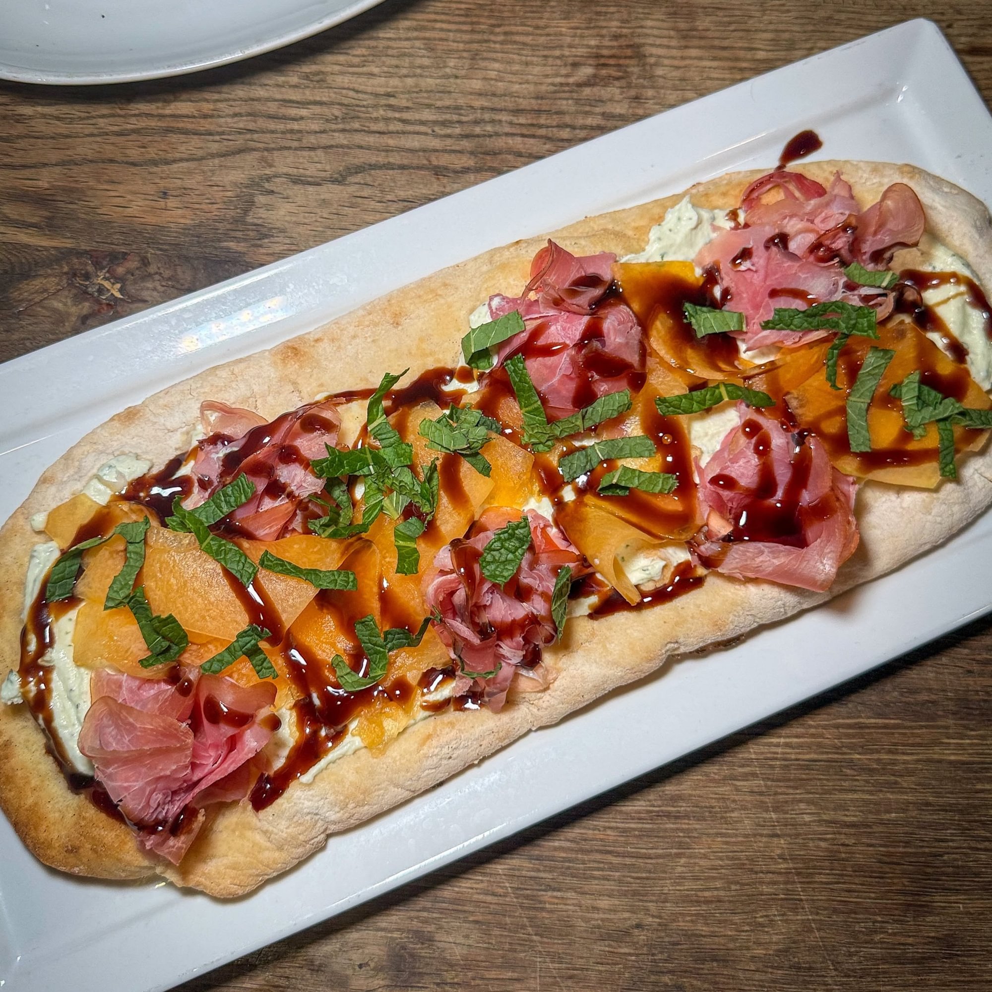 Prosciutto Cantaloupe Flatbread