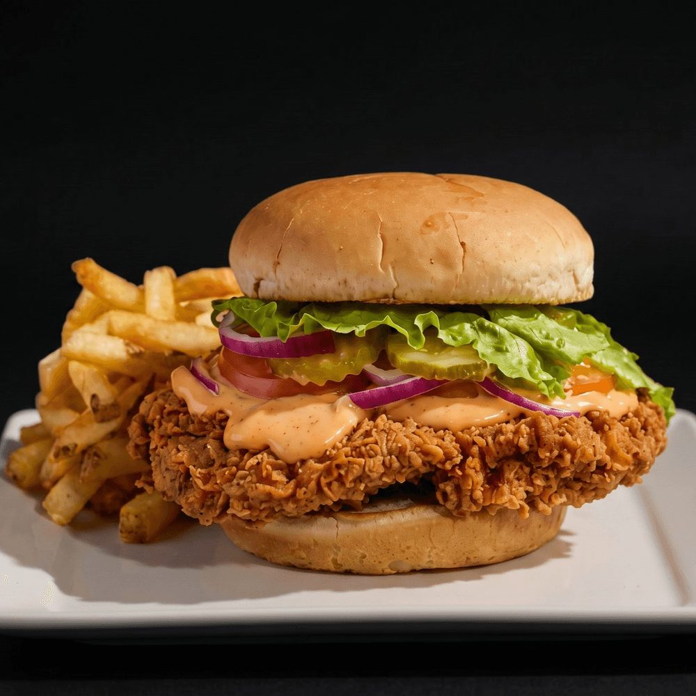 The Chicken Barn Burger