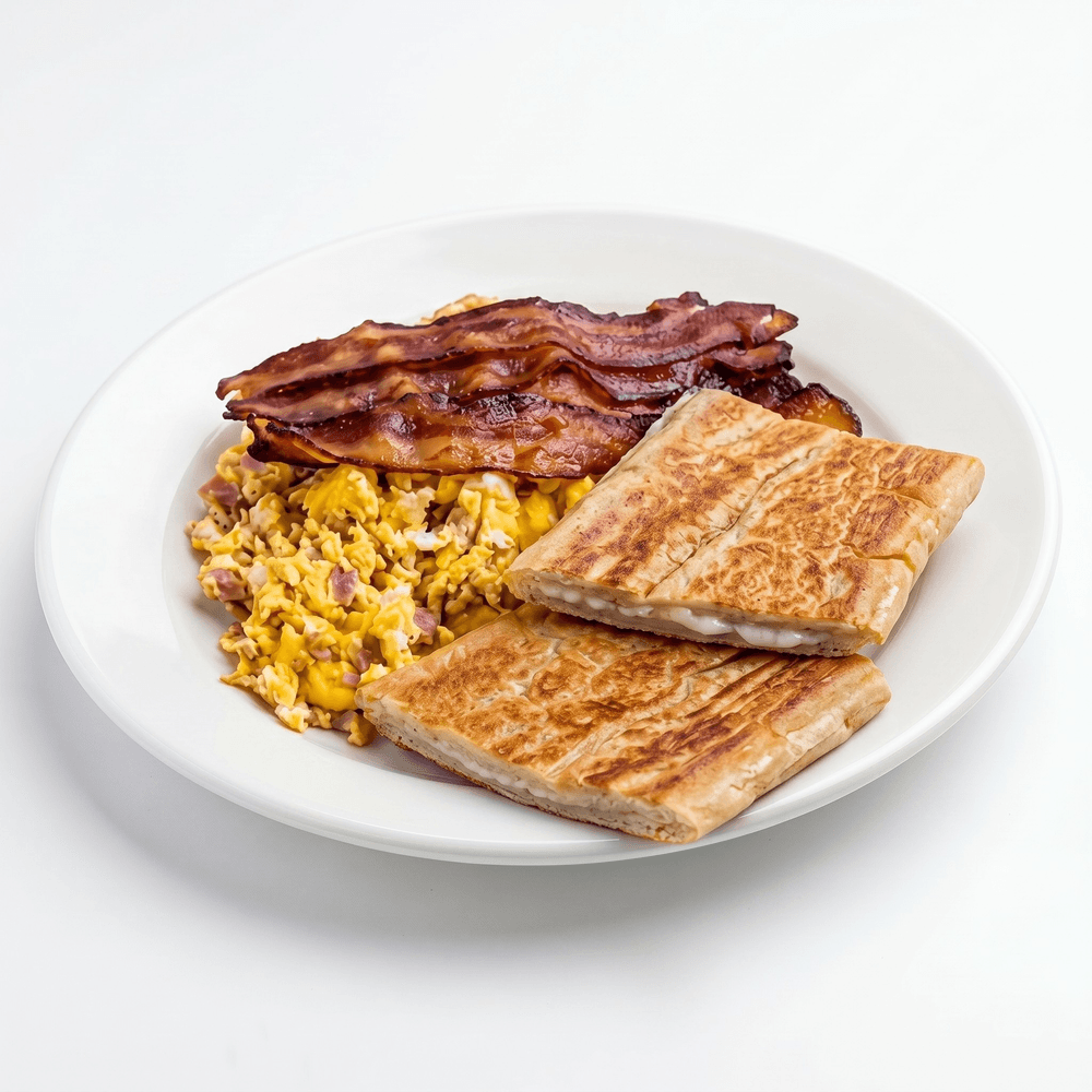 Ham, Bacon, Egg & Cheese Plate