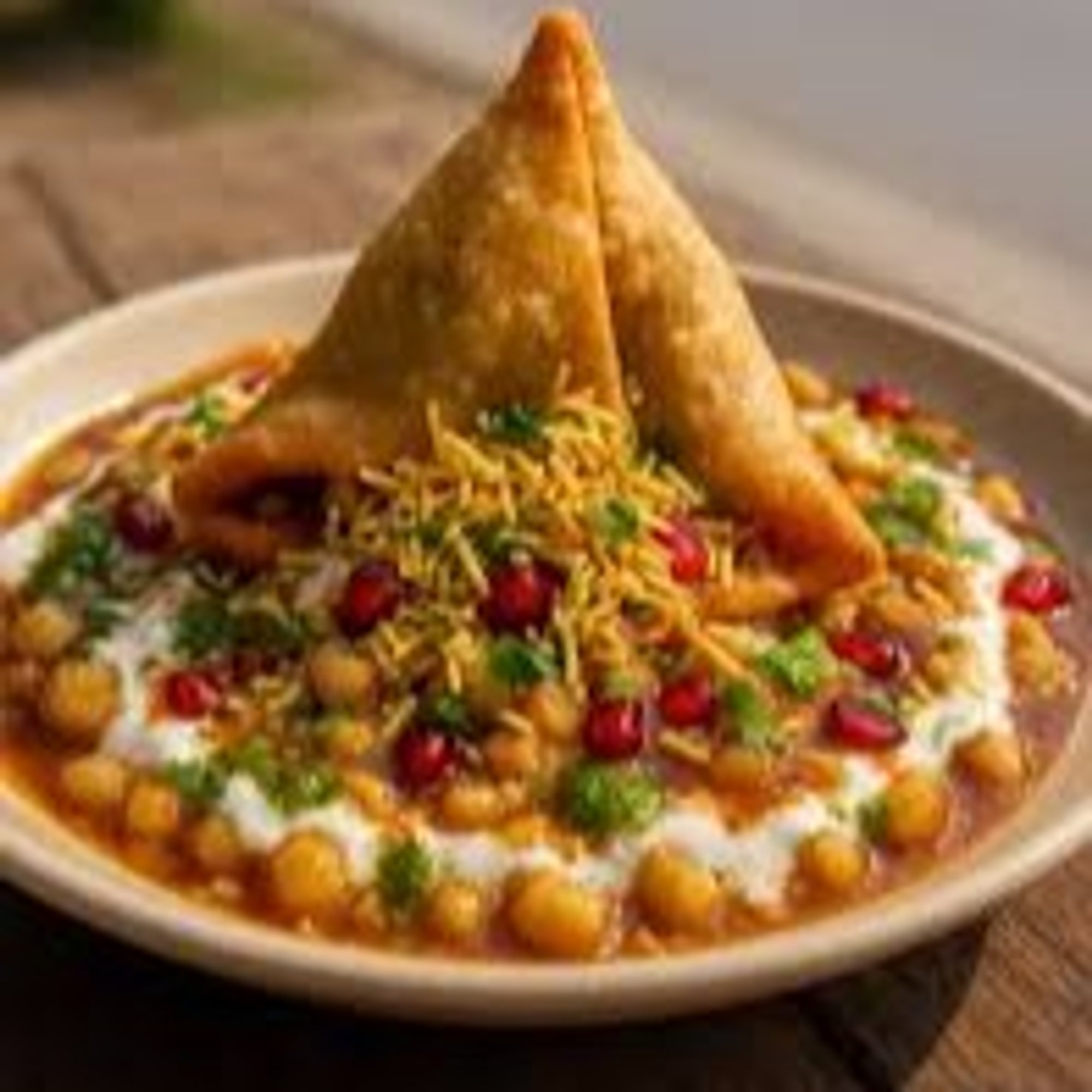 Samosa Chaat (Single)