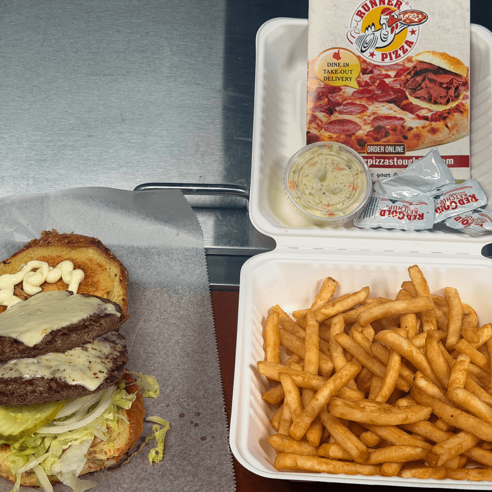Double Cheeseburger Dinner