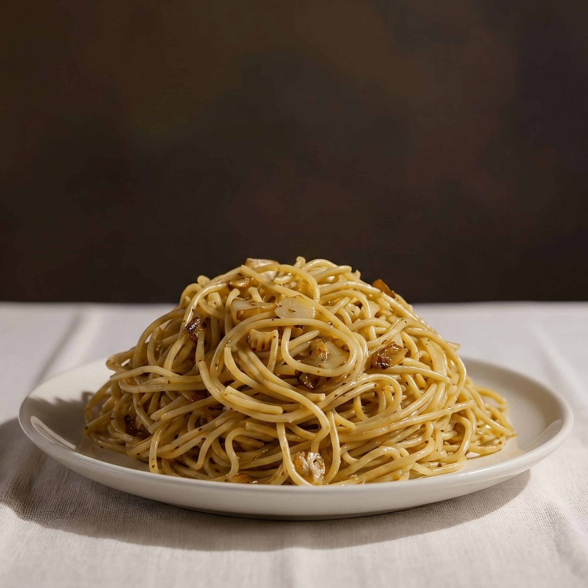 Spaghetti Garlic & Oil Lunch
