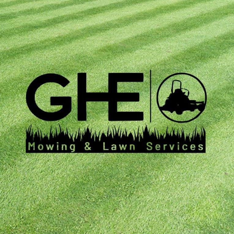 G.H.E. Mowing &amp; Lawn Services Logo
