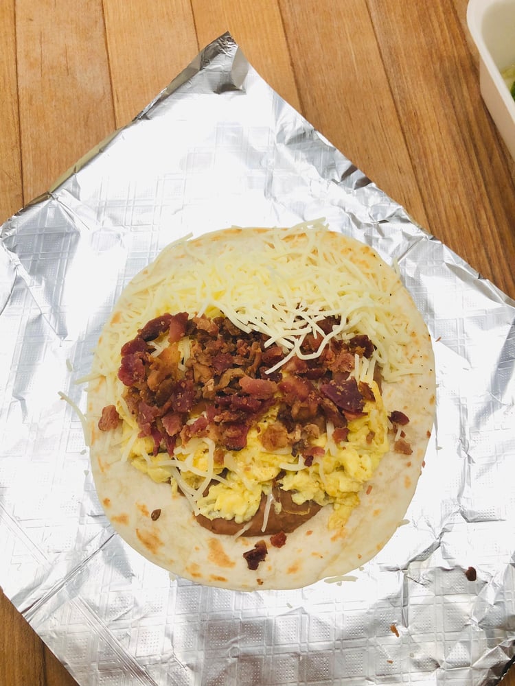 Bacon, Egg, Bean & Cheese