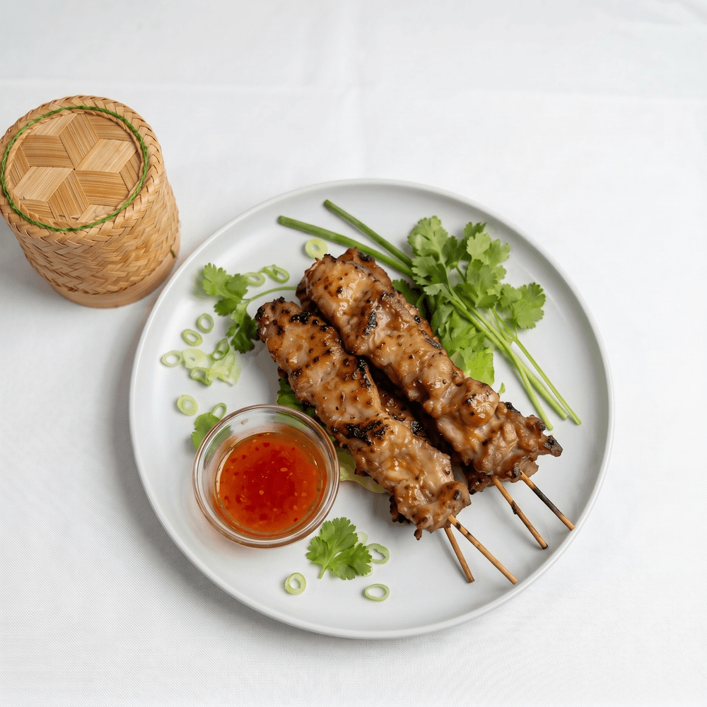 Pork Skewered