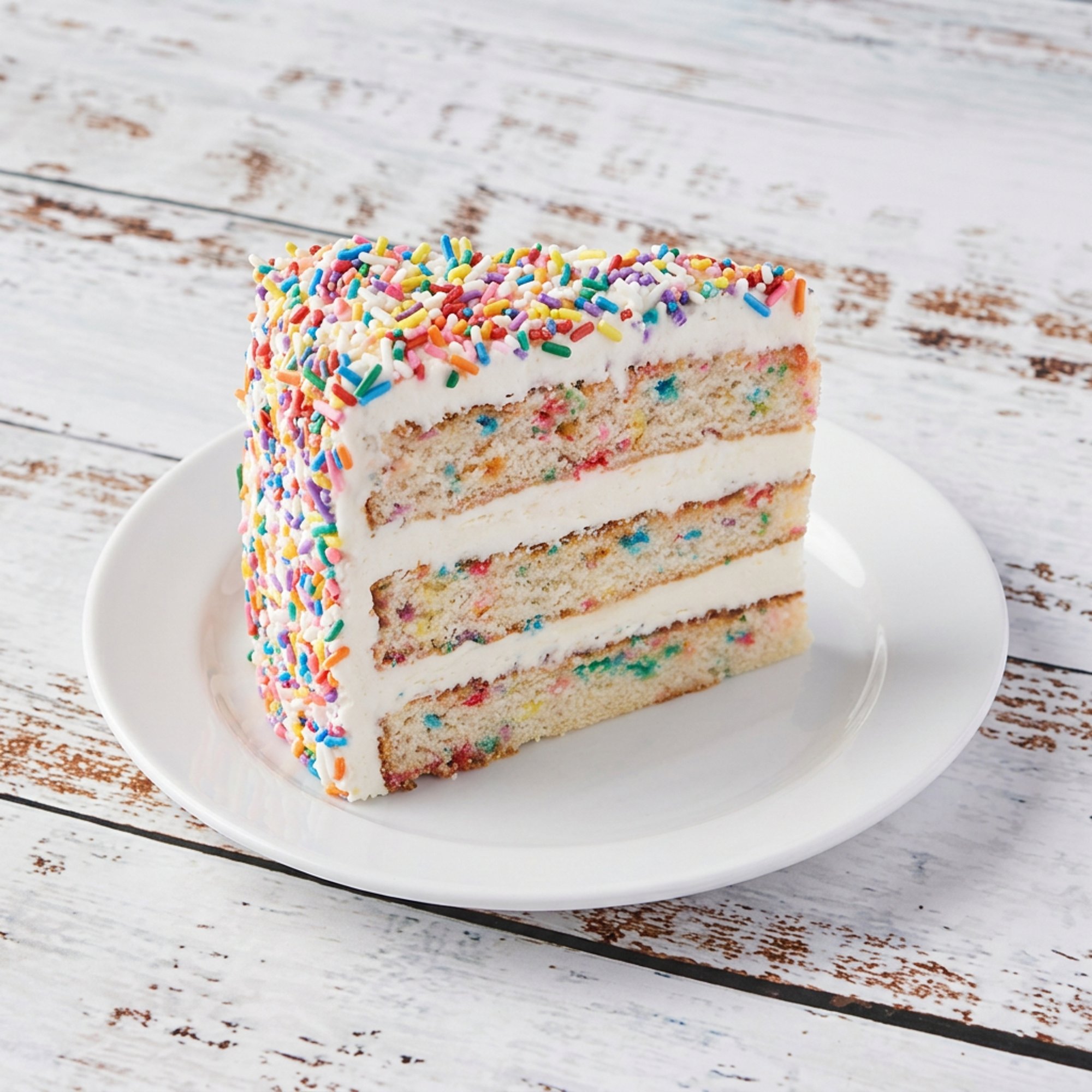 Rainbow sprinkle cake