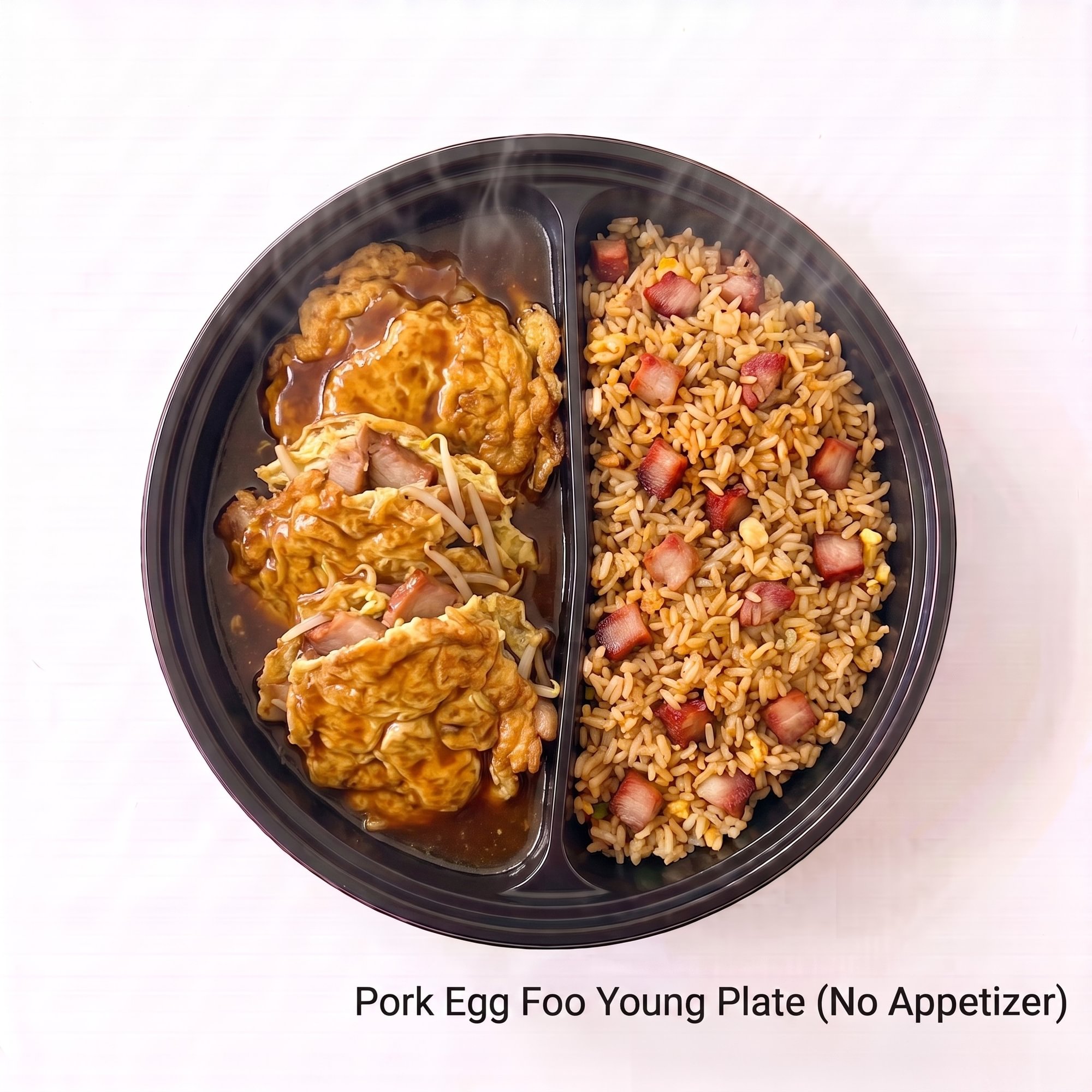 Pork Egg Foo Young Plate (No Appetizer)