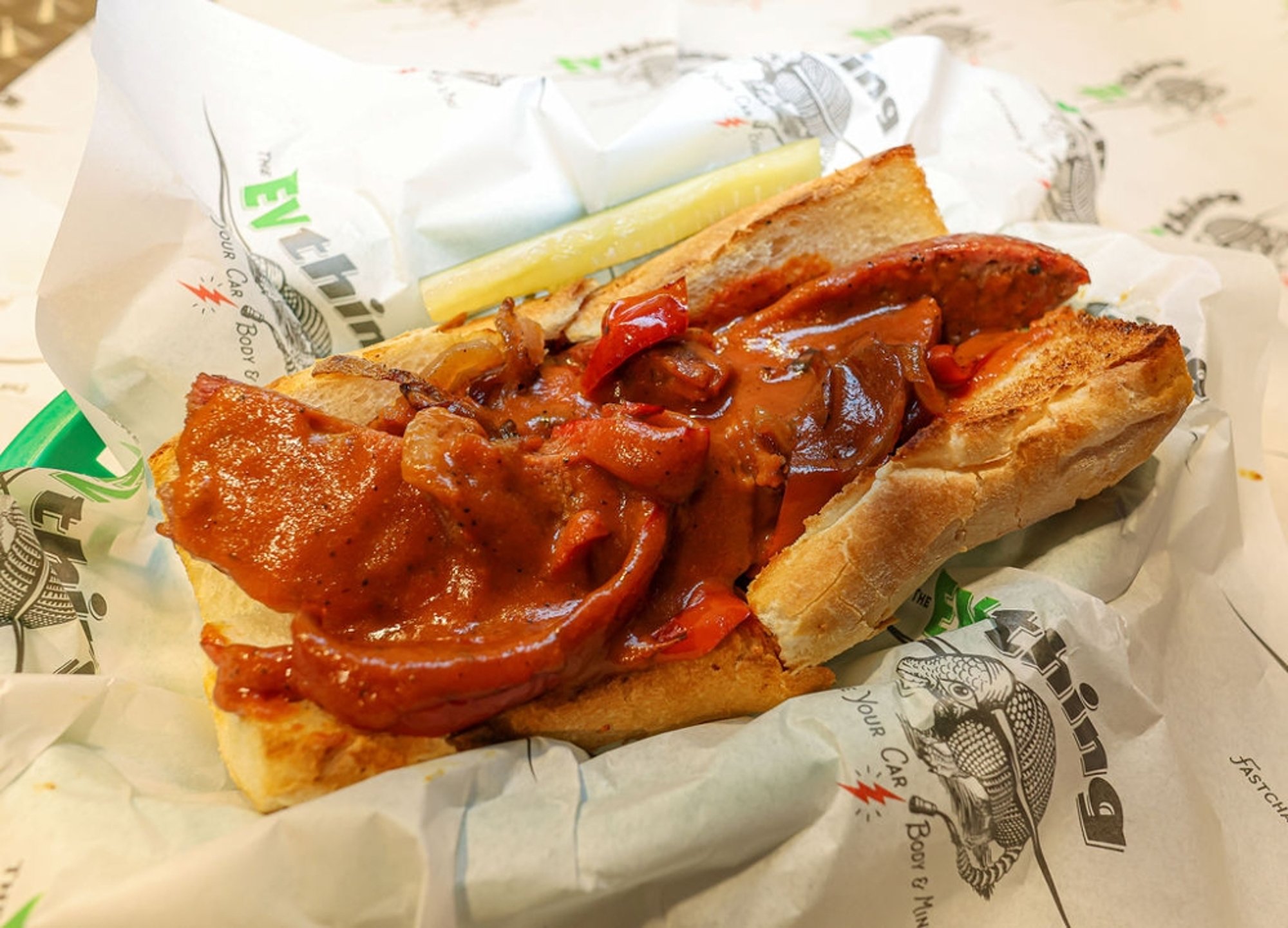 Luling Sausage Sandwich