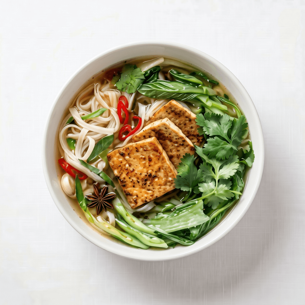 Phở Rau Cải Đậu Hủ (Vegetable & Tofu Noodle Soup)