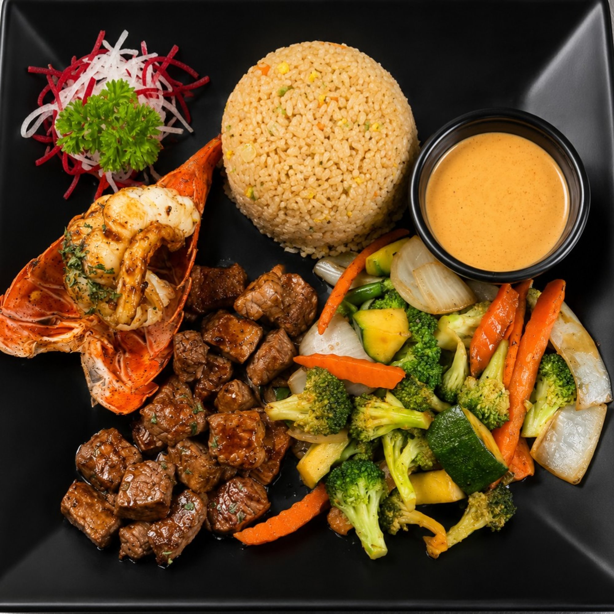 Hibachi Steak & Lobster