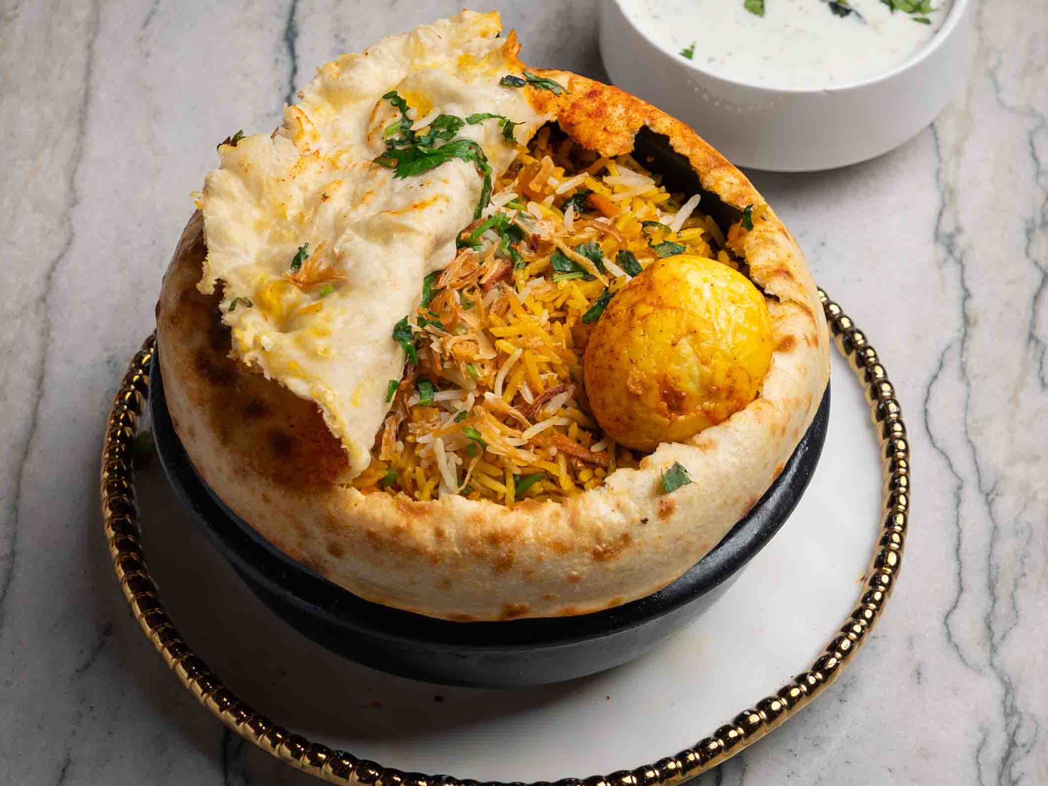 Egg Parda Biryani
