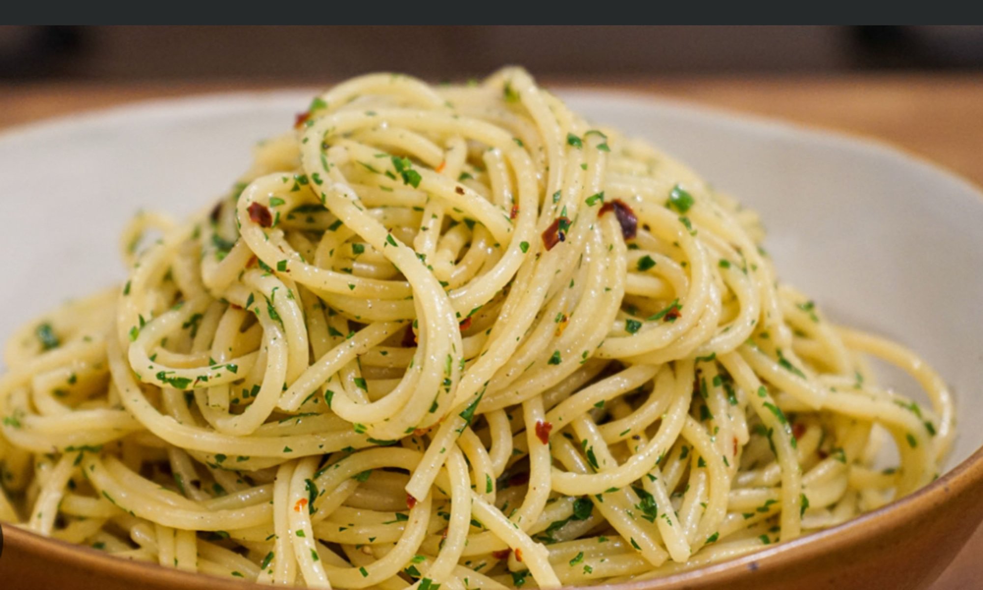 Spaghetti garlic & oil
