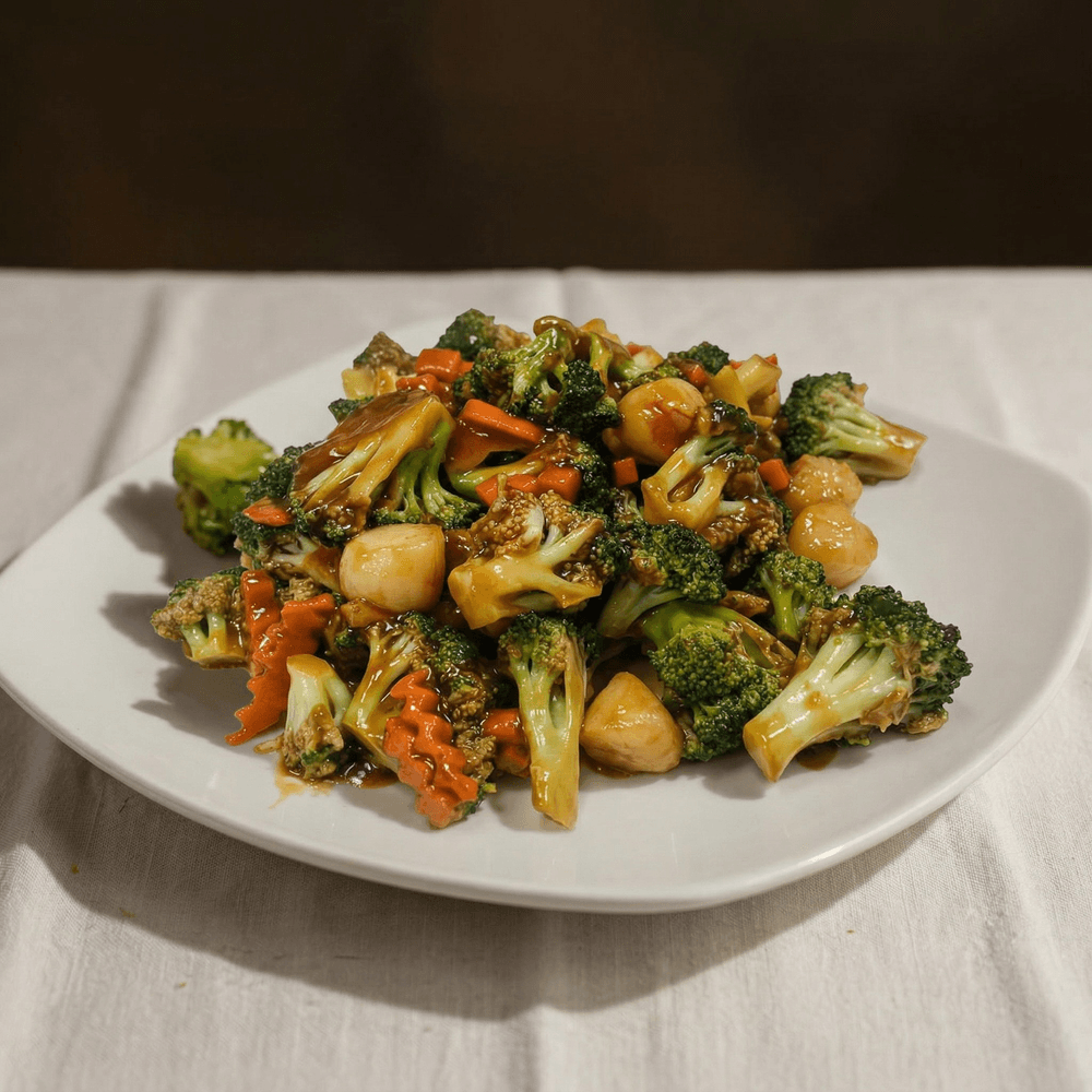 Fresh Scallops with Broccoli