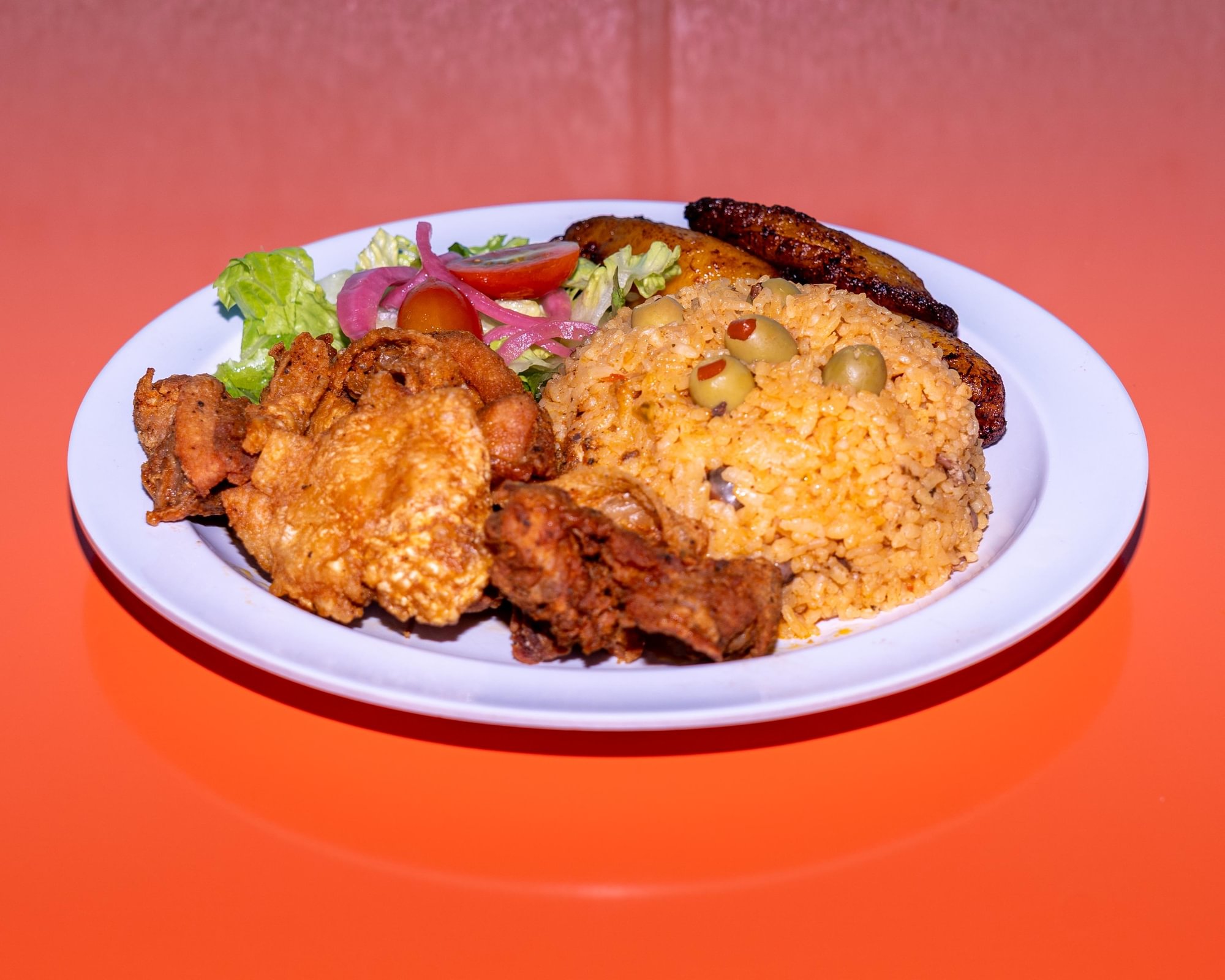 Chicharron de Pollo Combo (Fried Chicken Cracklings)