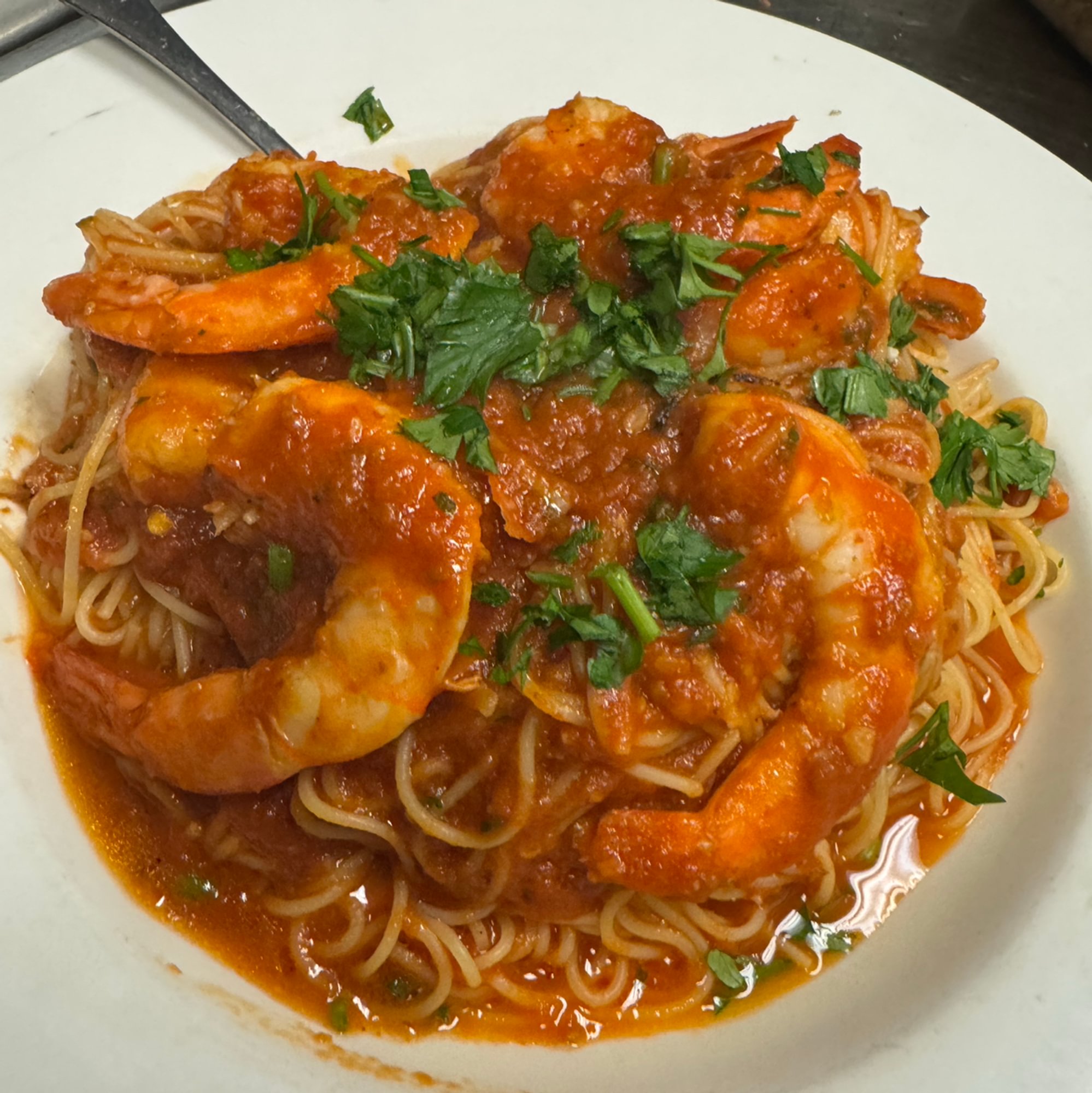 Capellini & Shrimp