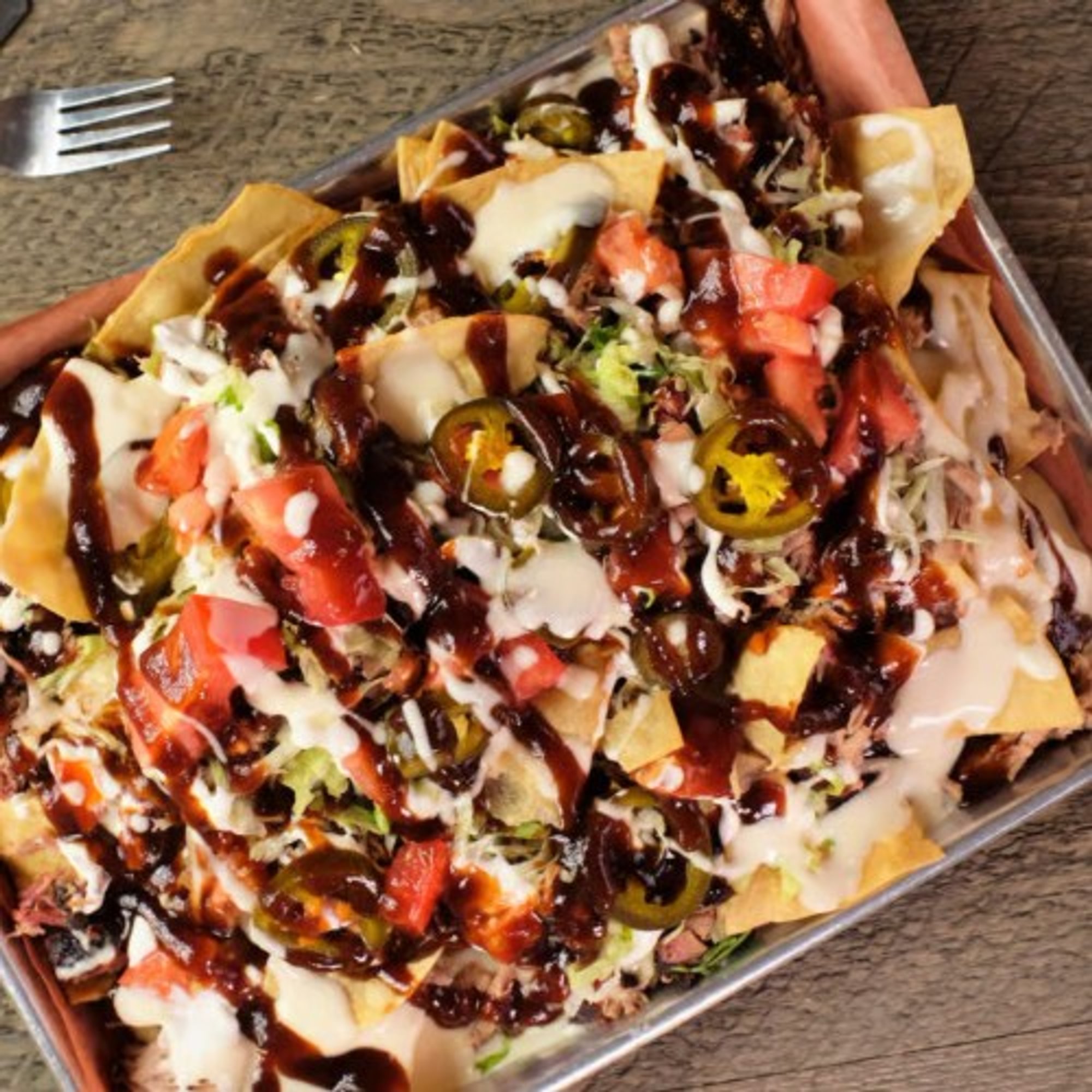 Lunch BBQ Nachos & Drink