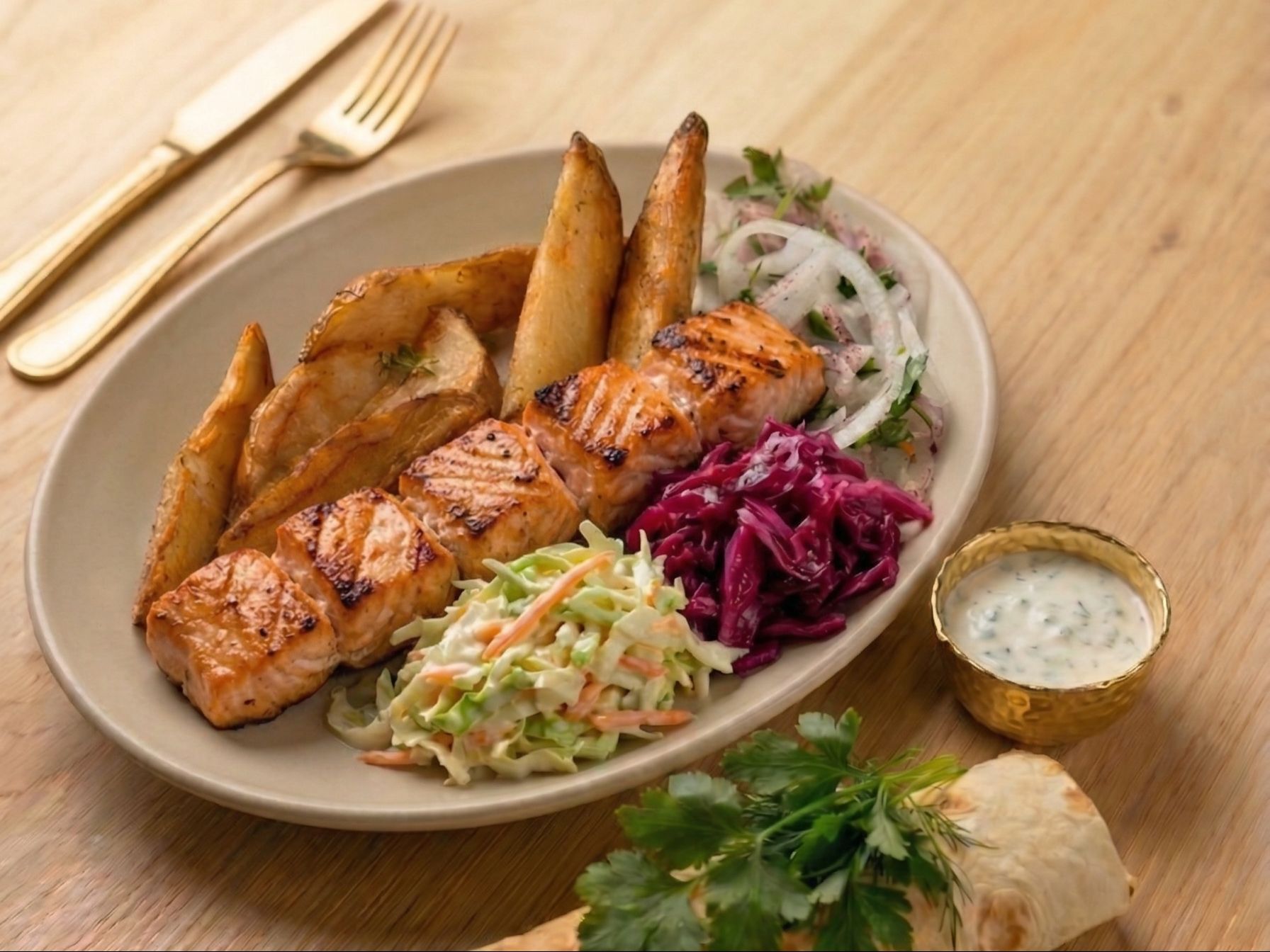 Salmon Kebab
