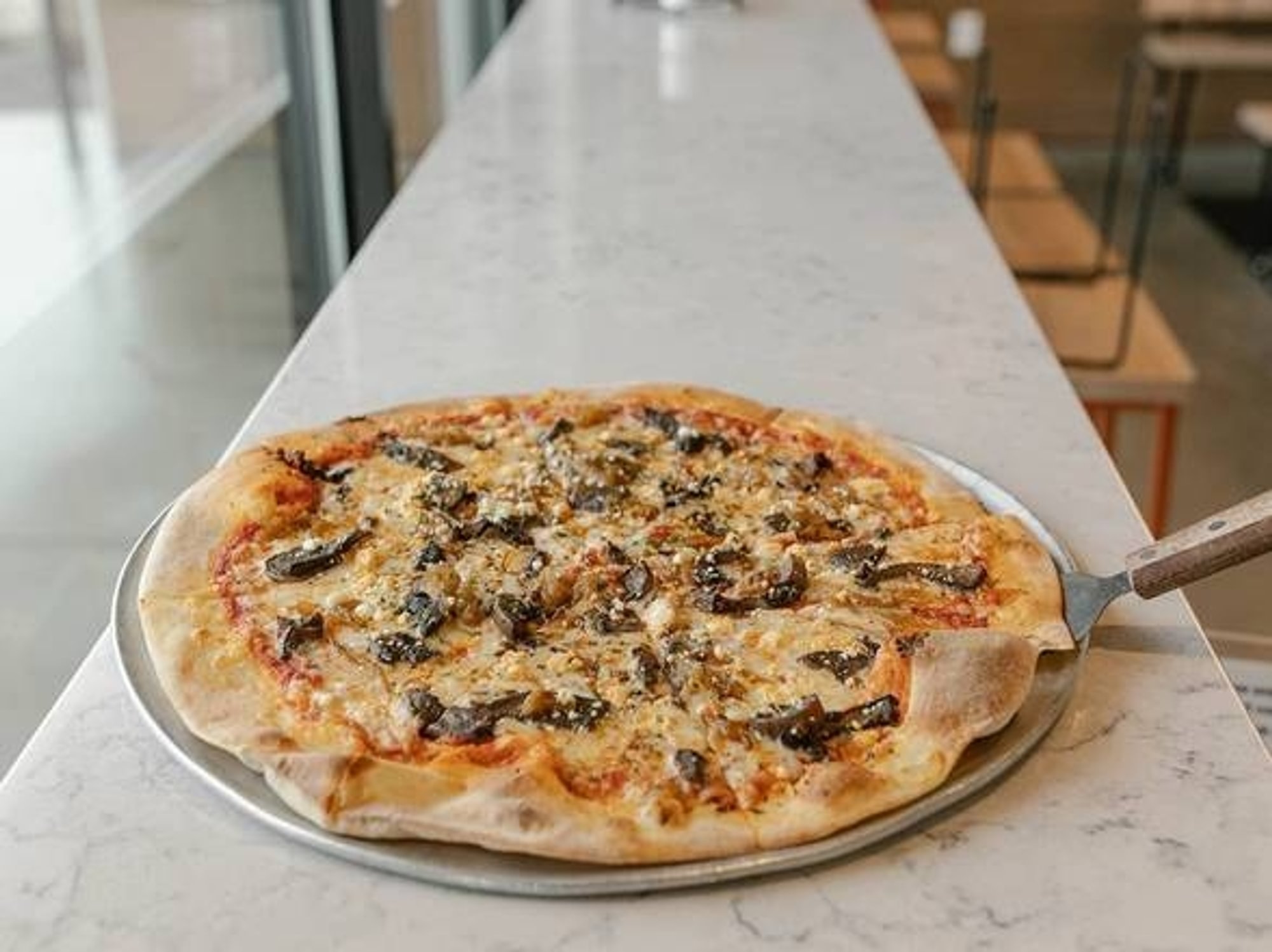Spicy Portobello Pizza