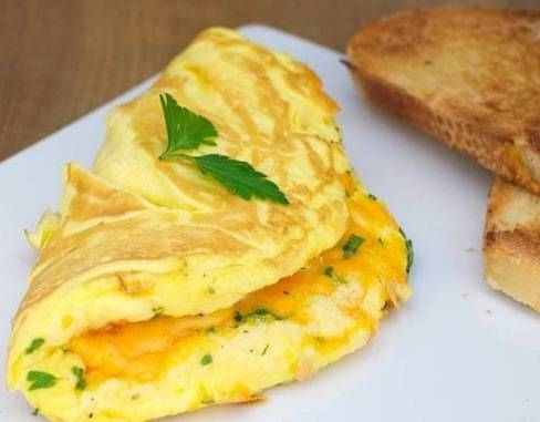 American cheese omelette
