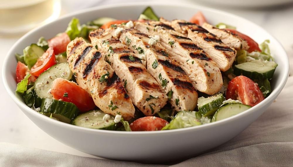 Greek Salad with Grilled Chicken