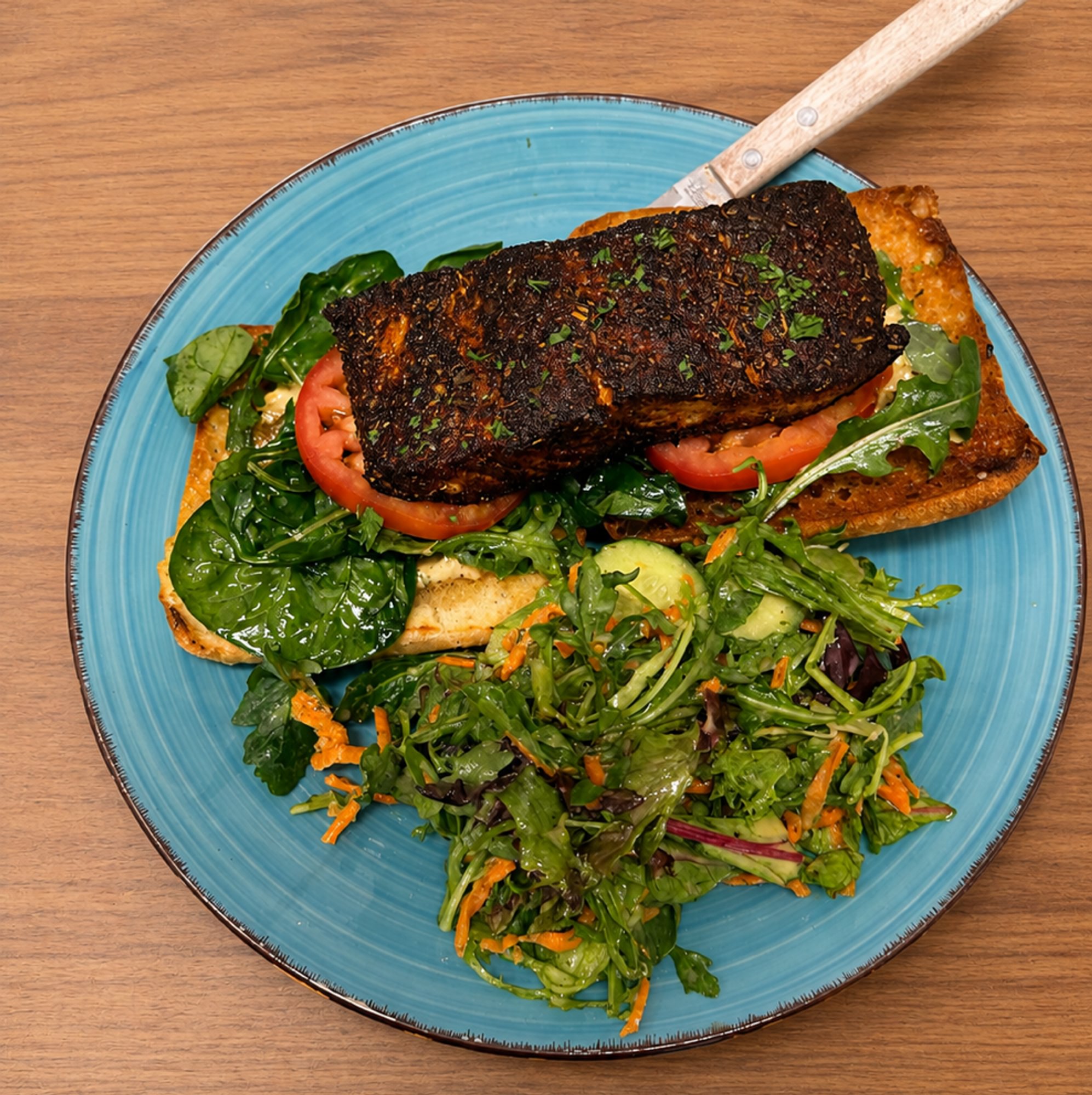 Blackened Salmon Sandwich