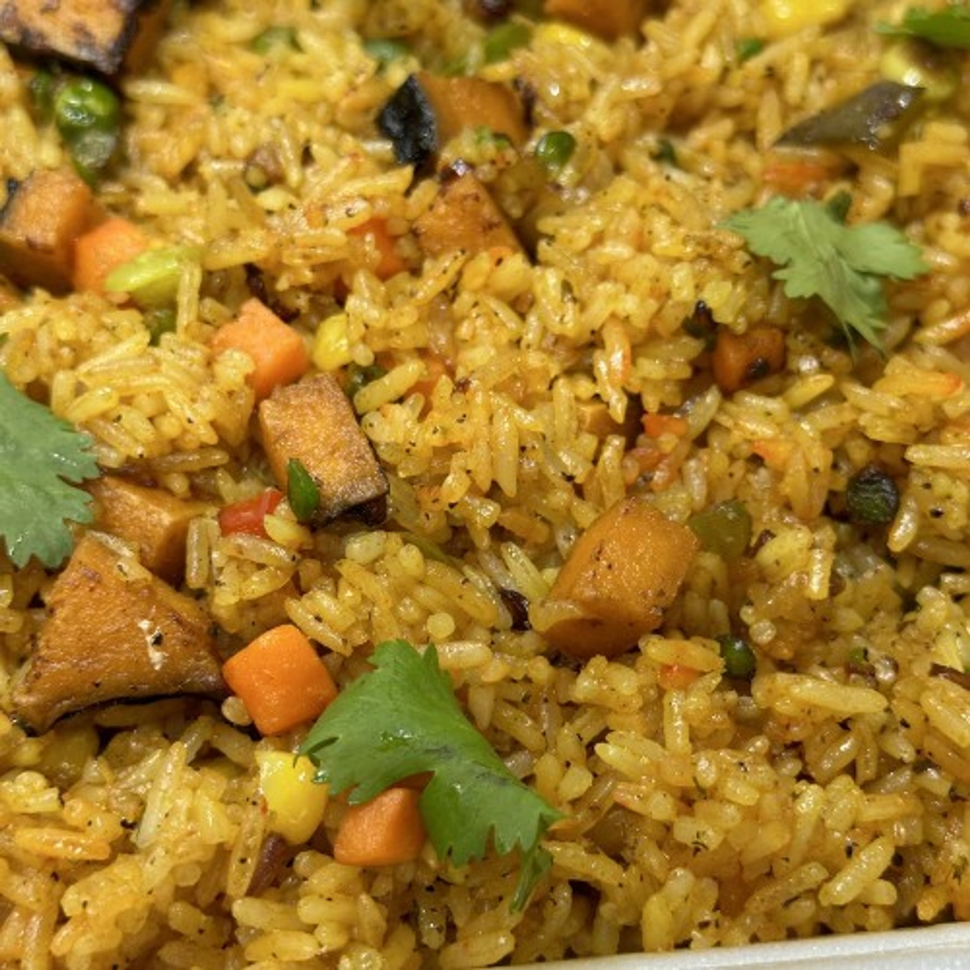 Vegan Lobster Fried Rice