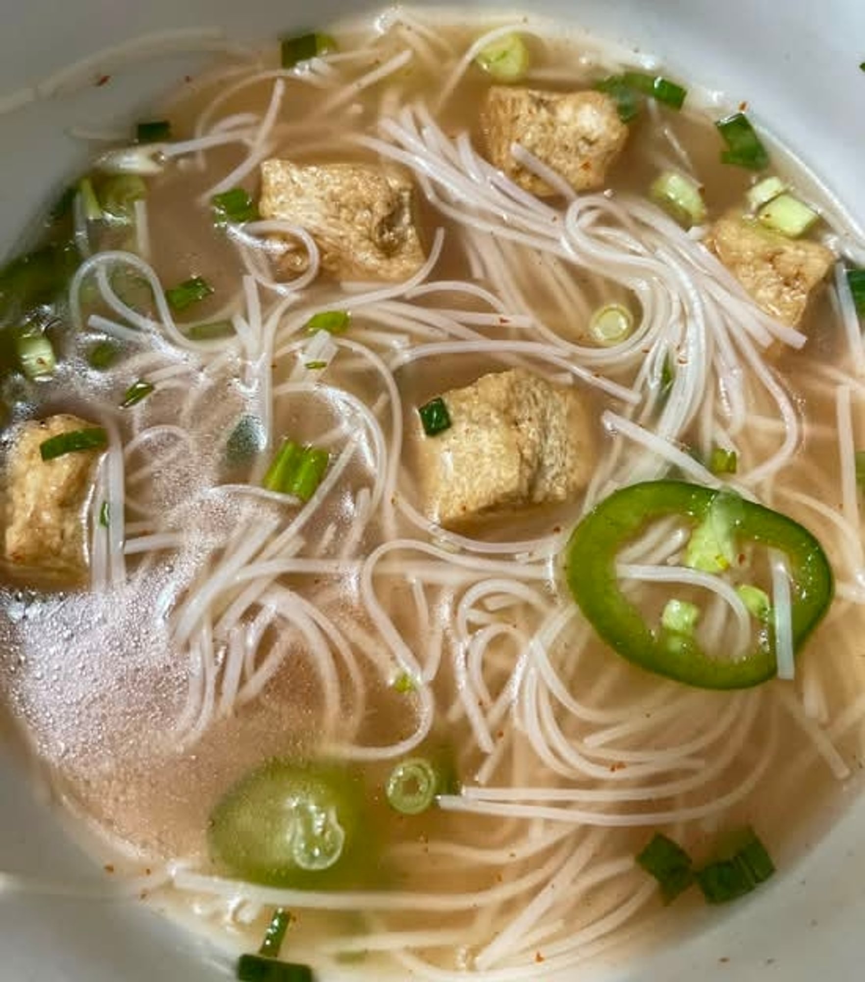 Fried Tofu Pho