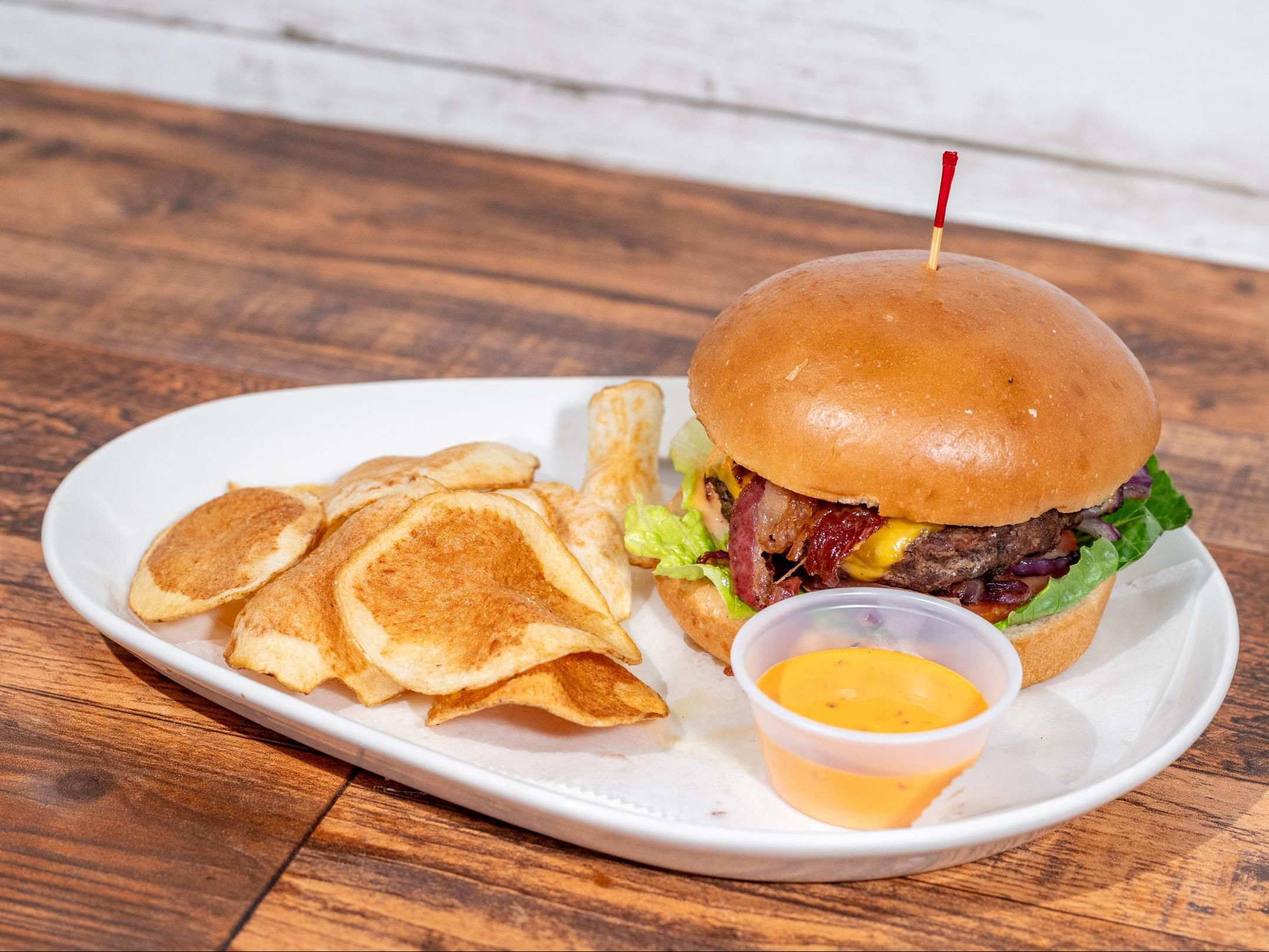 Halal Bacon Burger