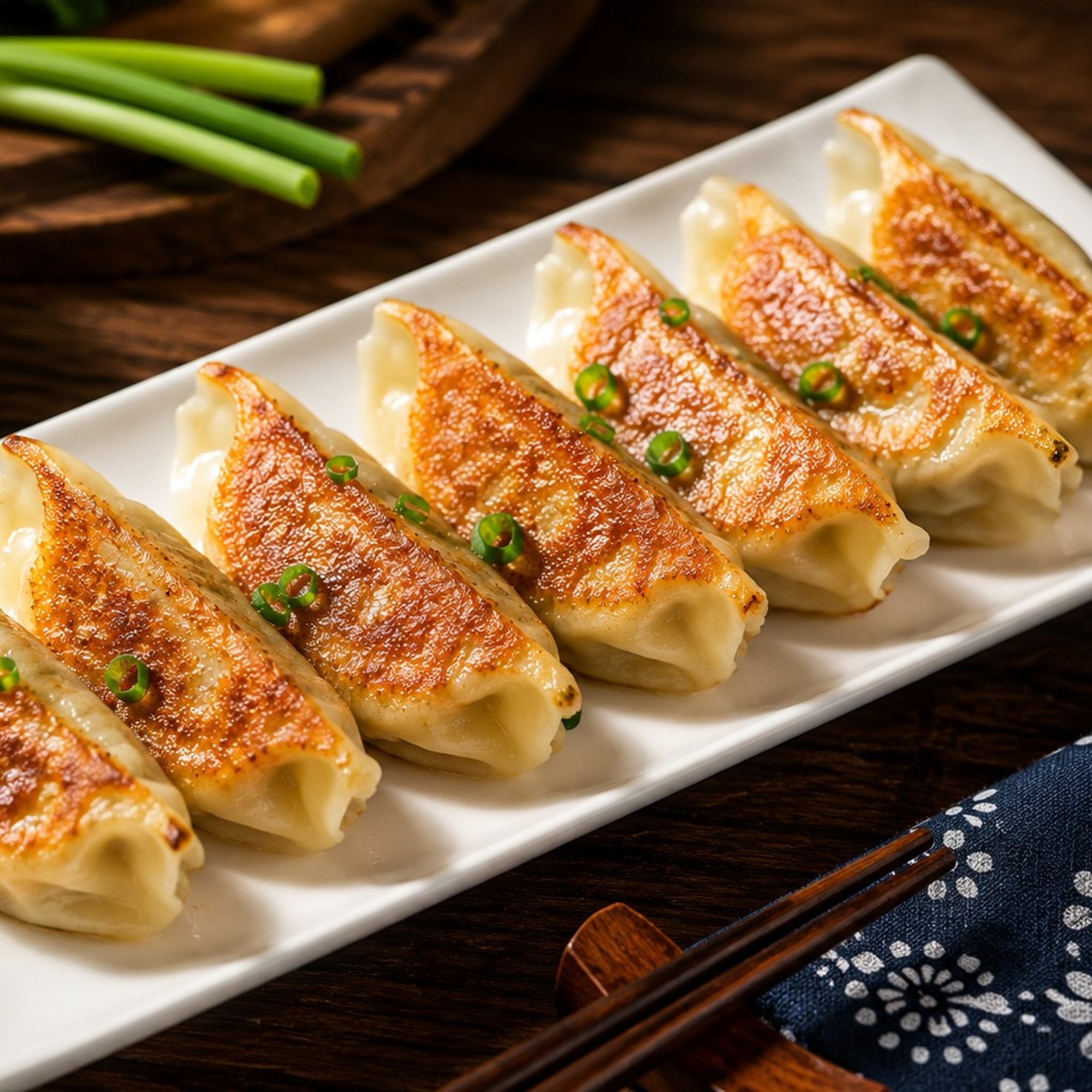 Pan Fried Chicken Dumpling / 锅贴