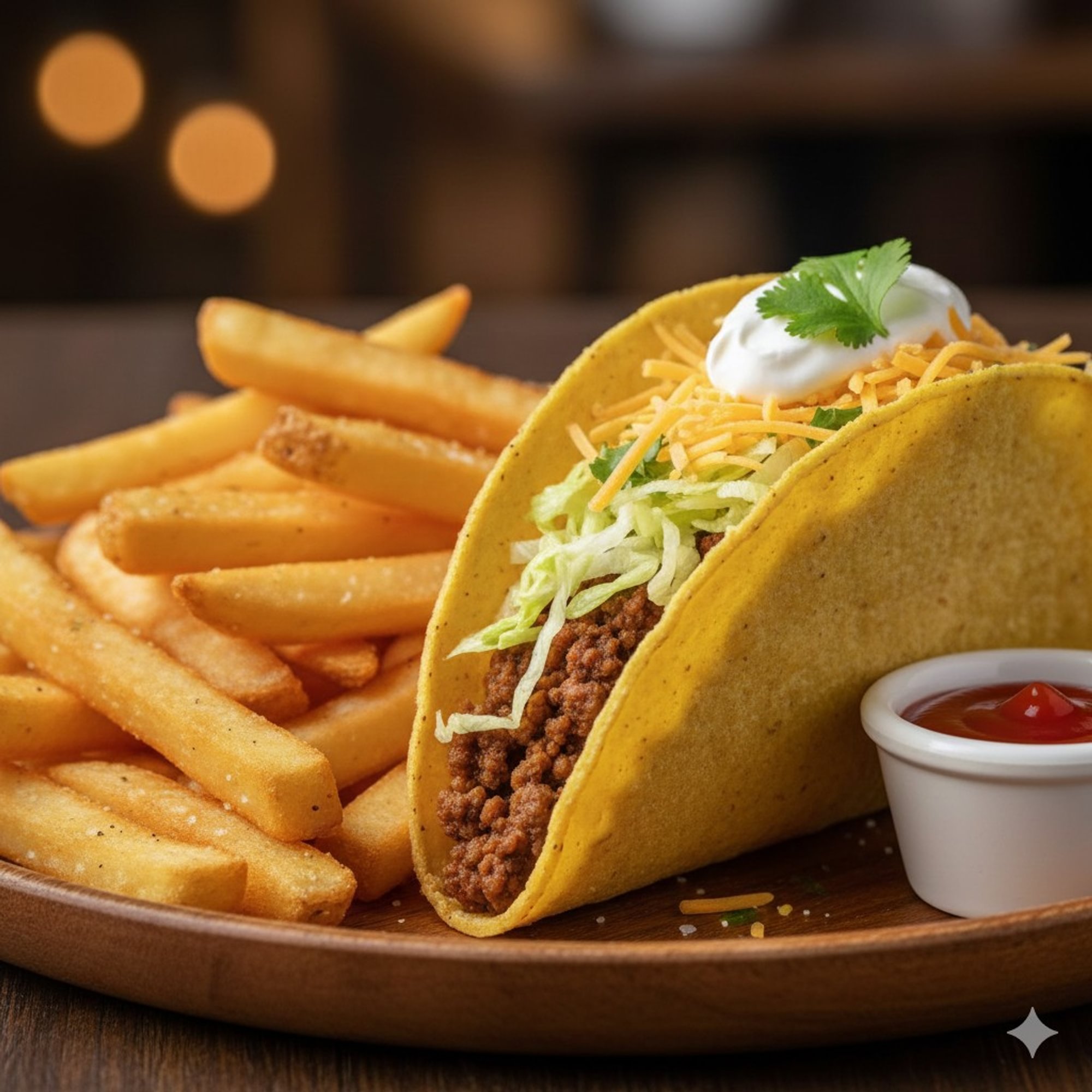 Kid's Taco and fries