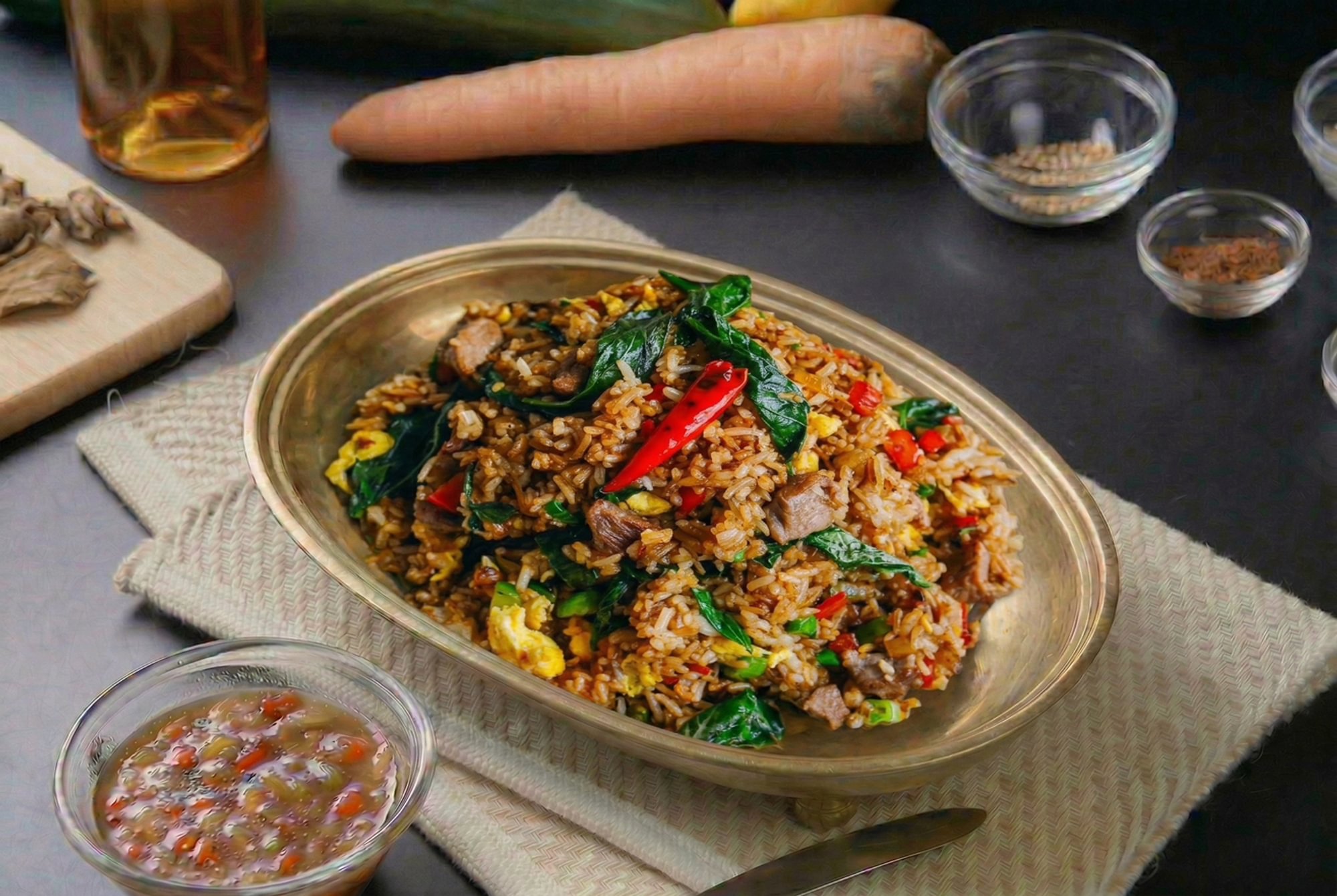 Spicy Basil Fried Rice