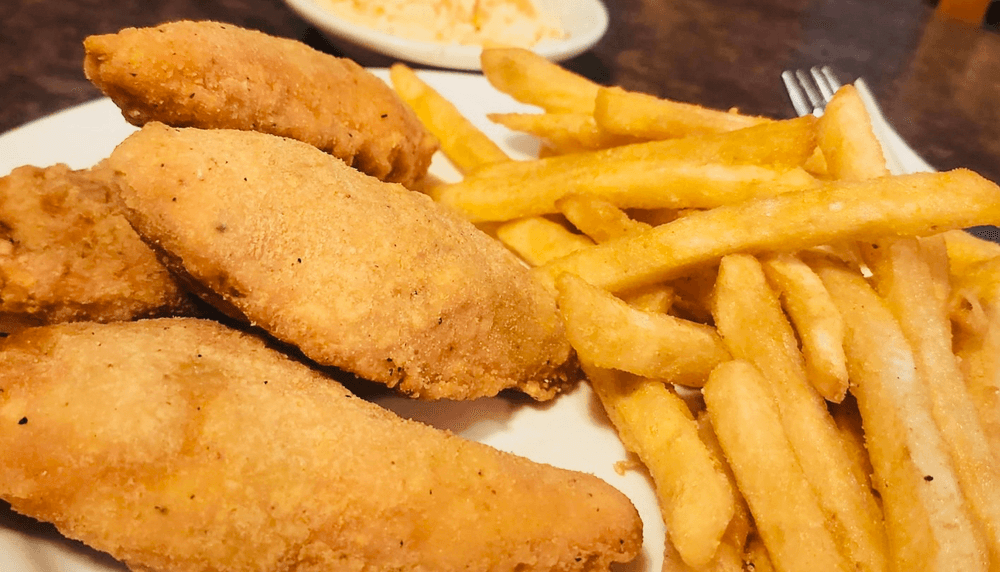 Chicken Fingers (4) on a Platter