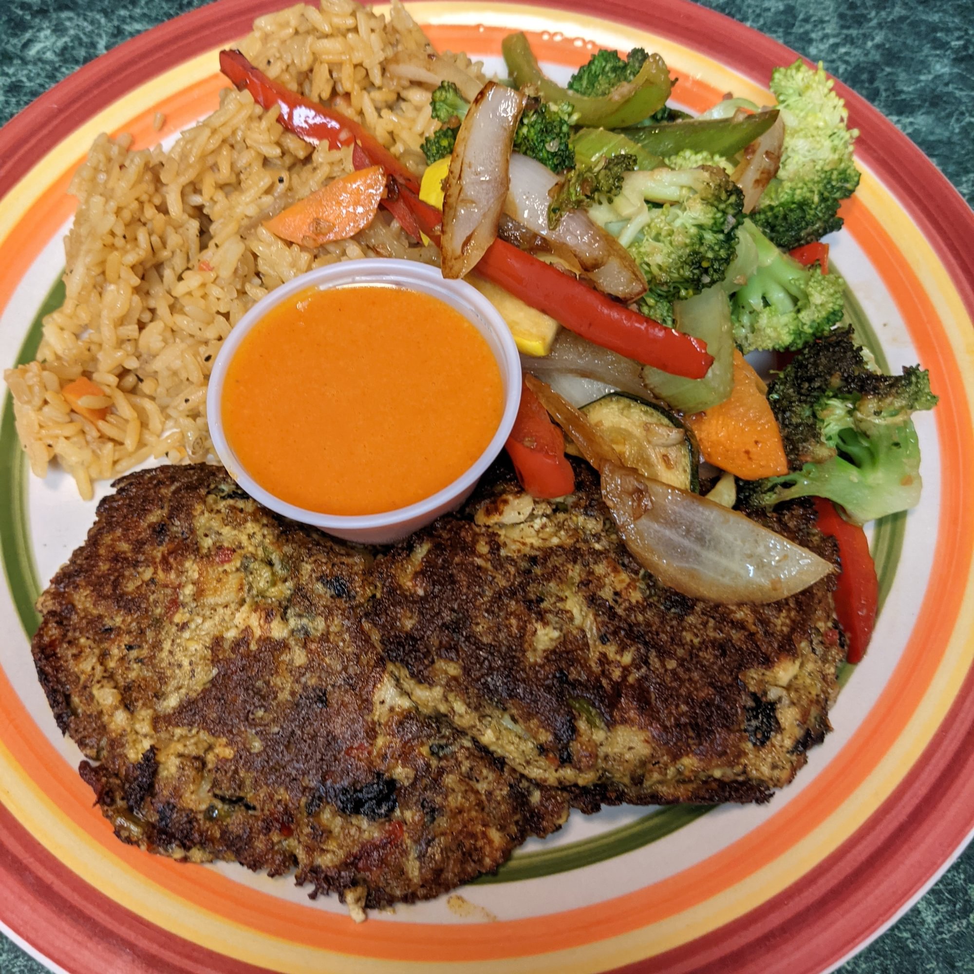 Vegan Crab Cake Entrée